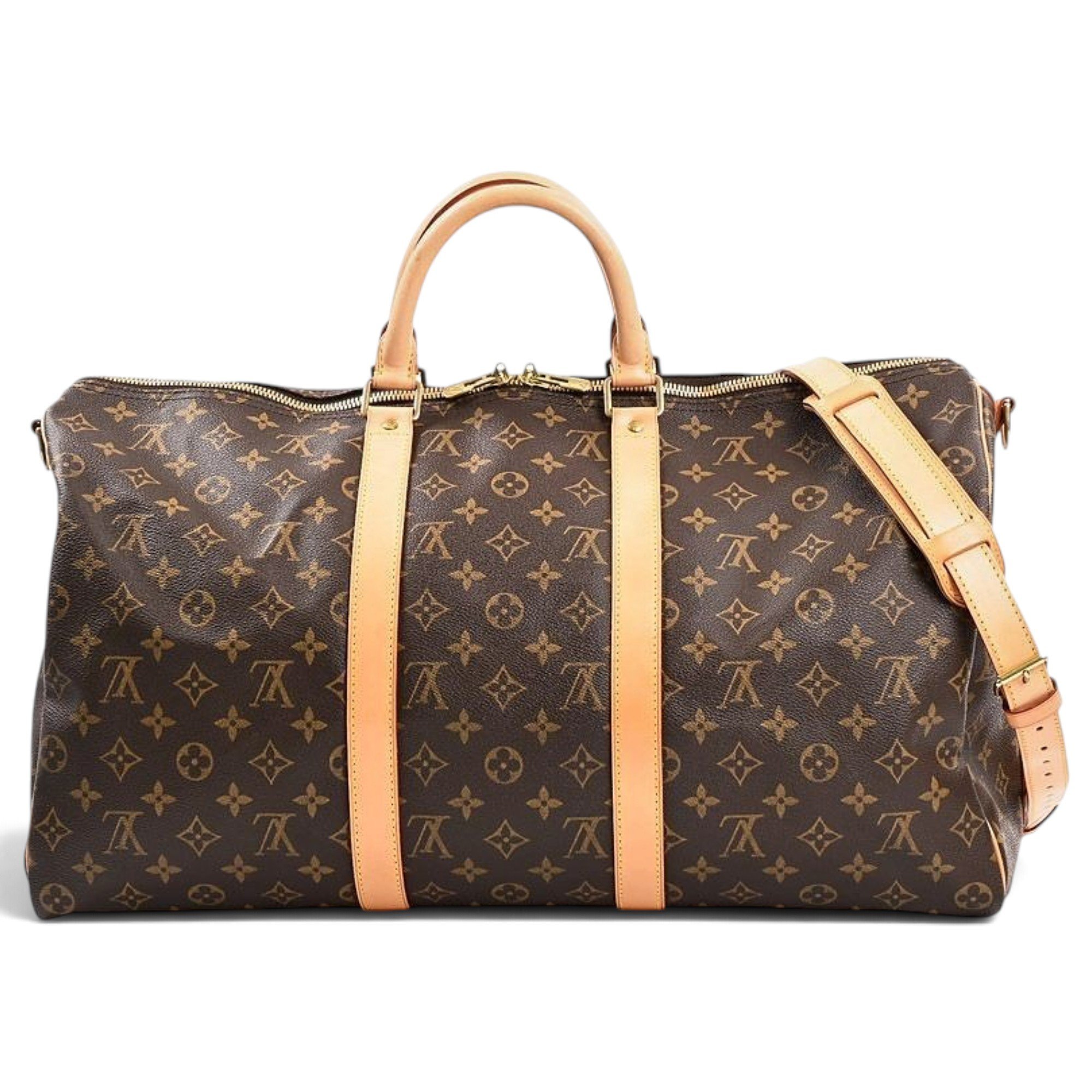 Keepall leather travel bag
