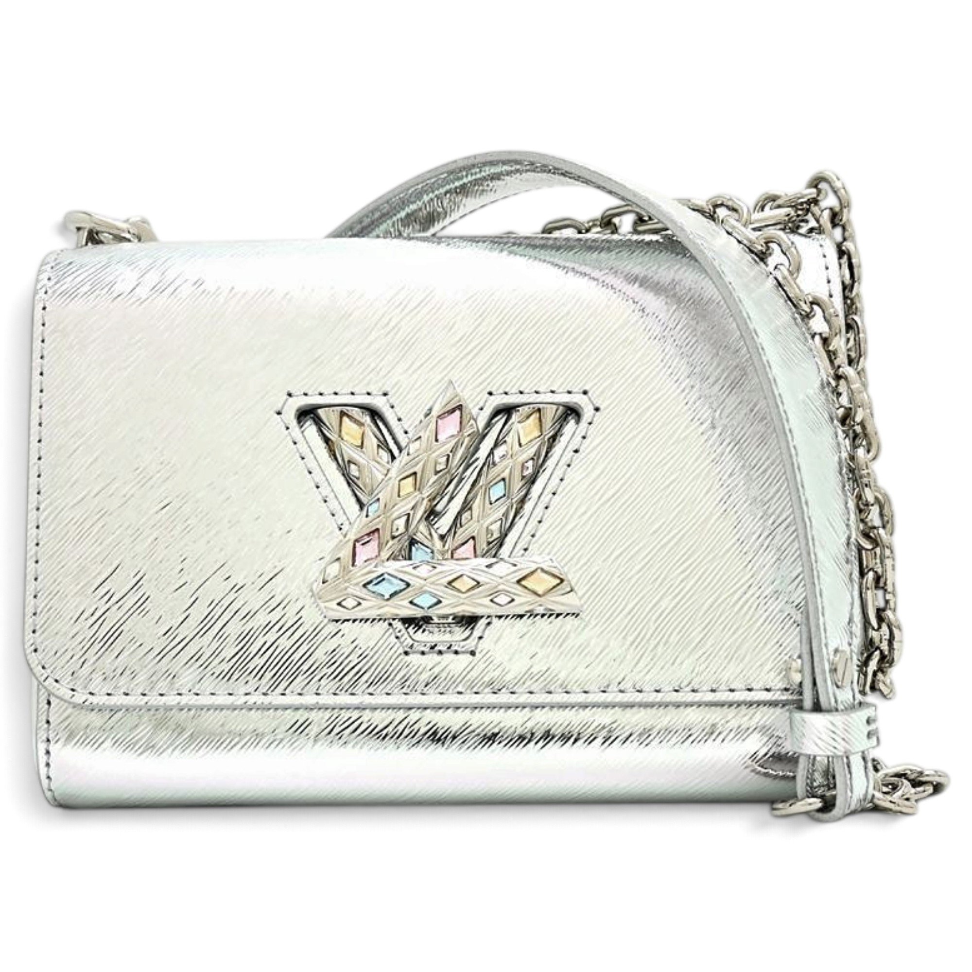 Twist leather handbag