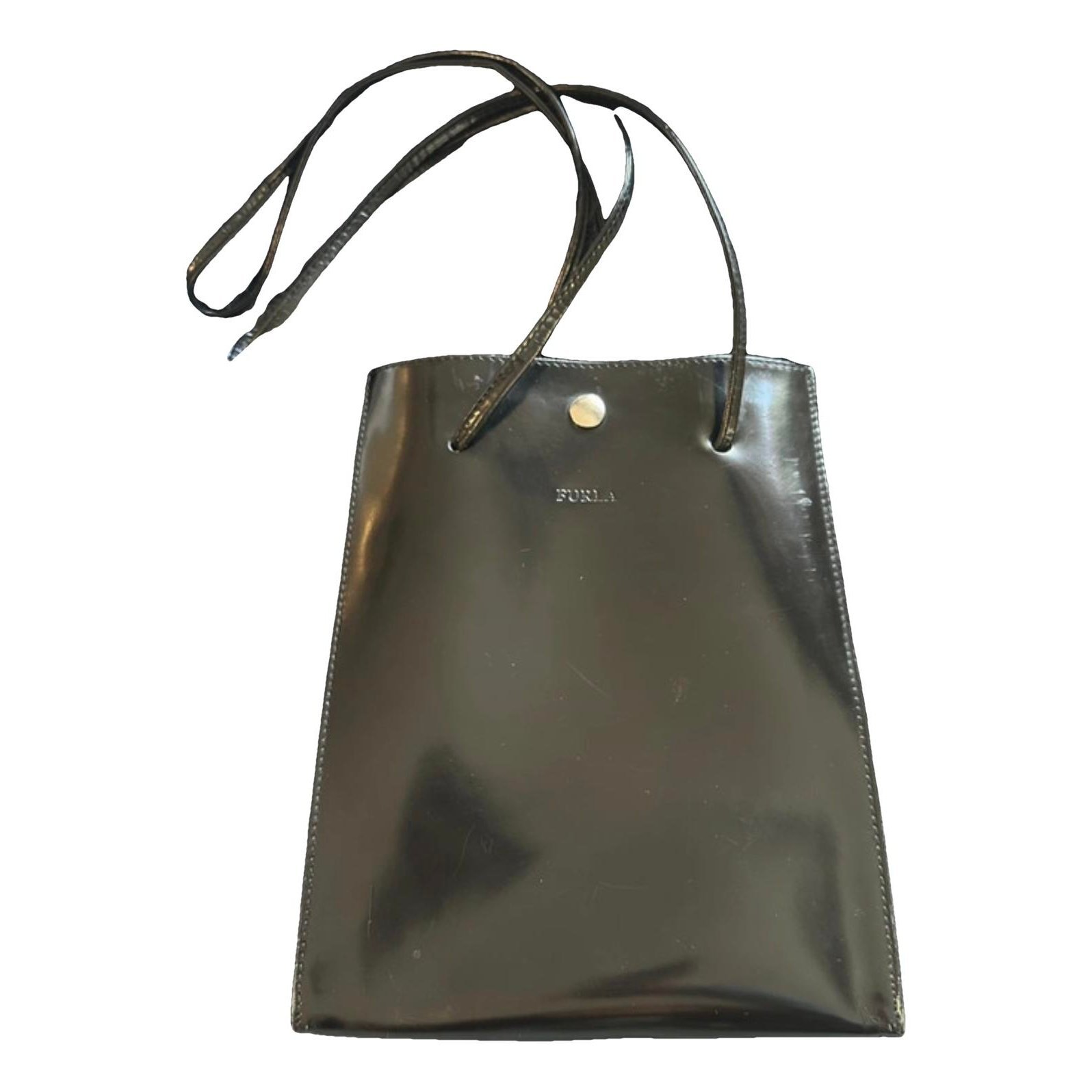 Patent leather handbag