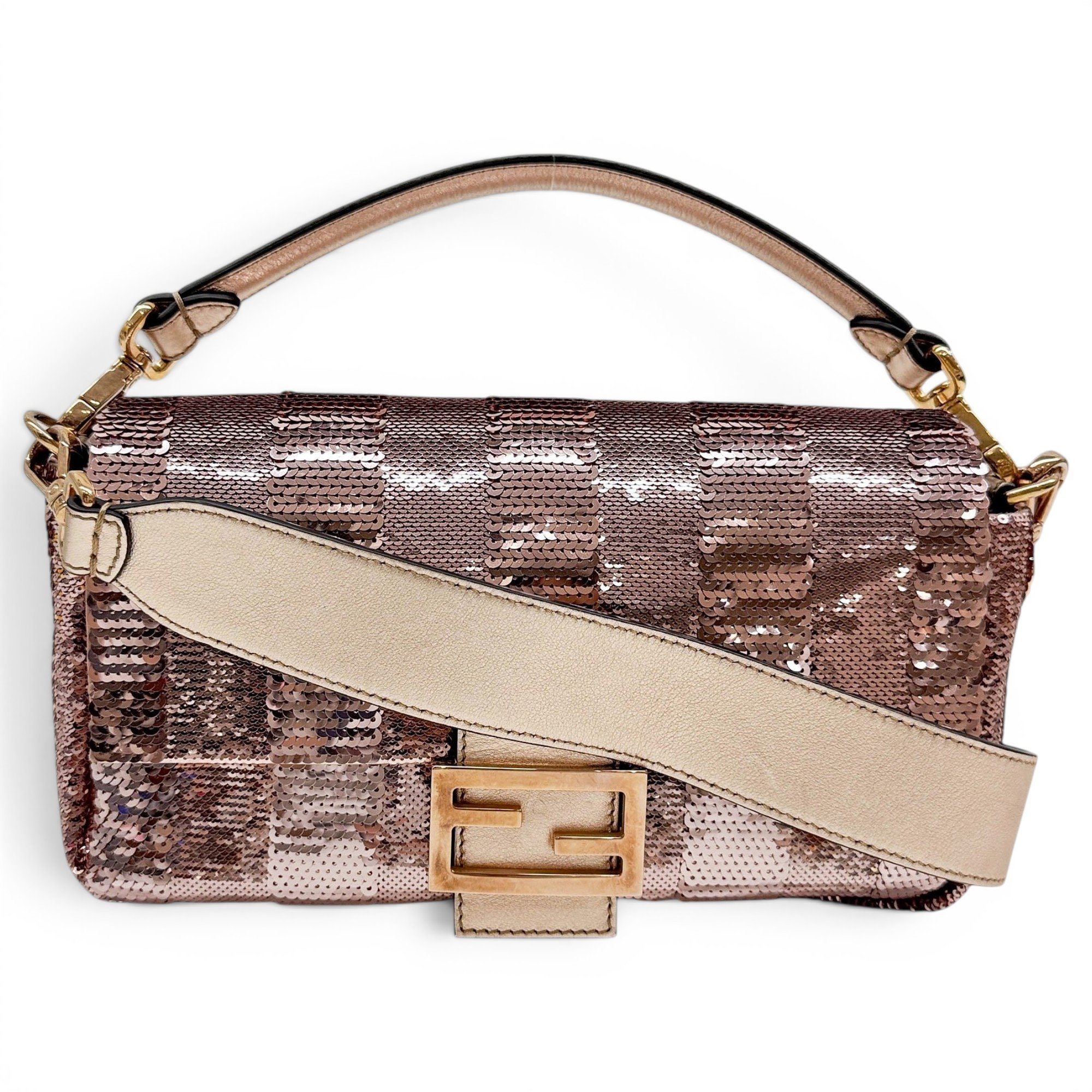 Baguette glitter handbag