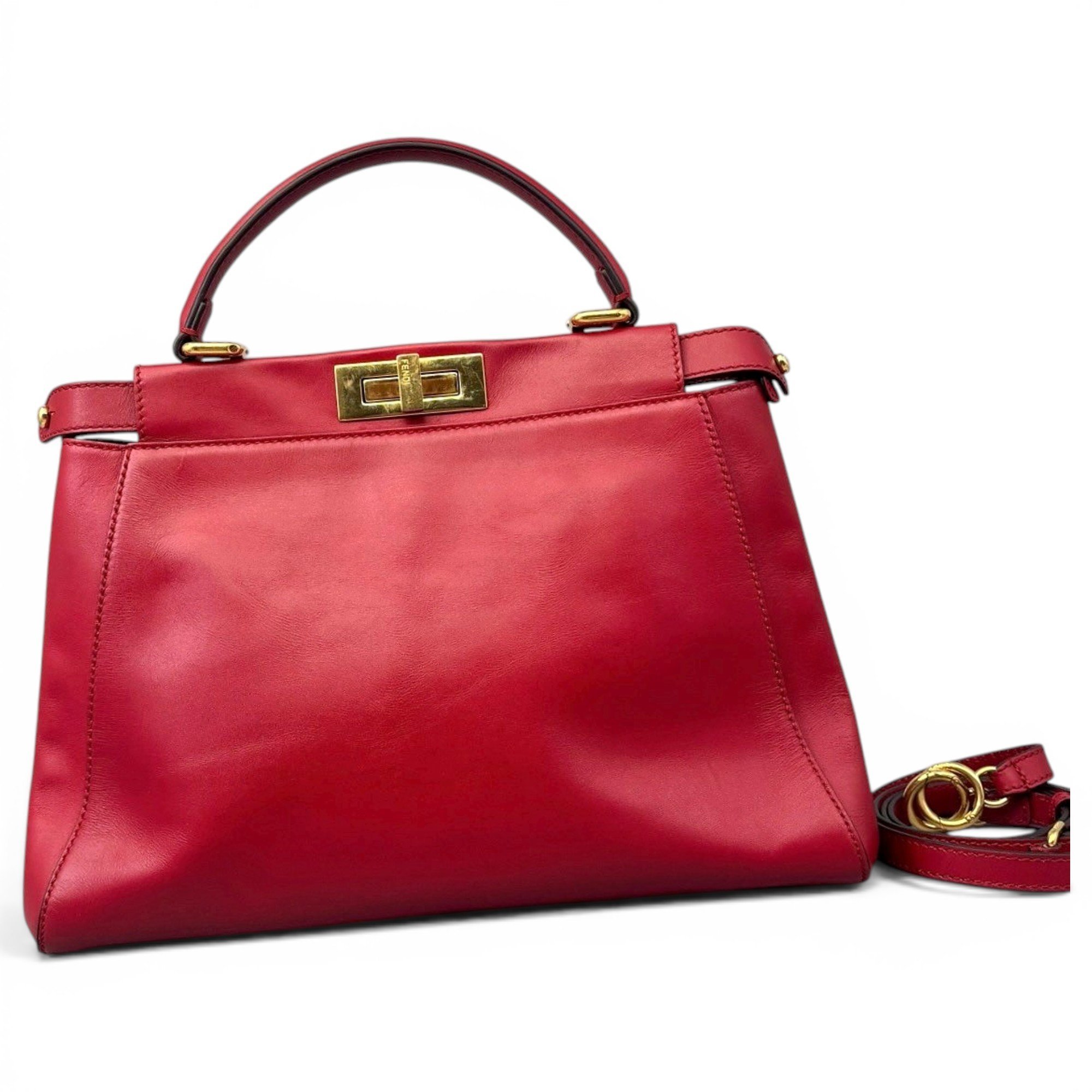 Peekaboo leather handbag