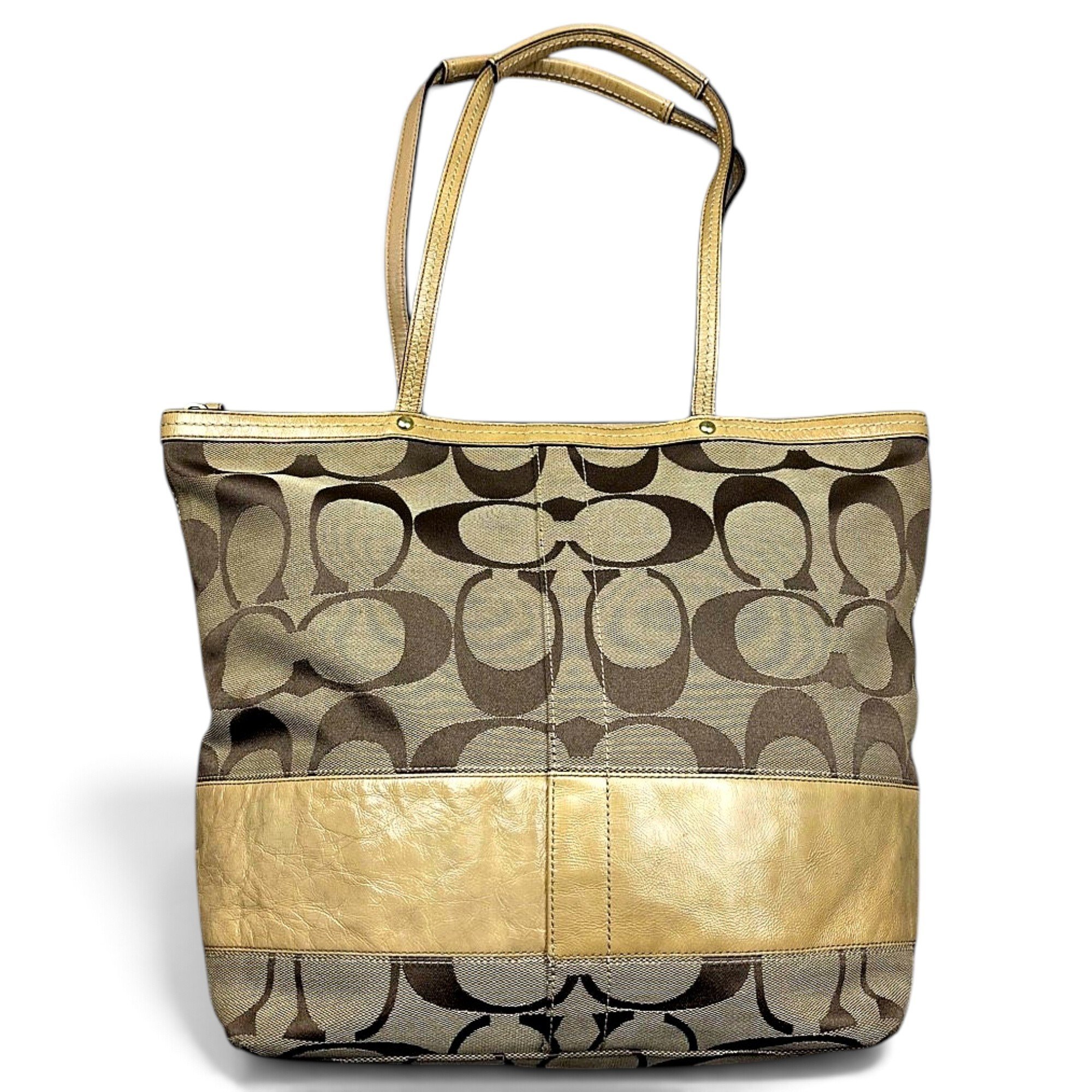 CITY ZIP TOTE leather tote