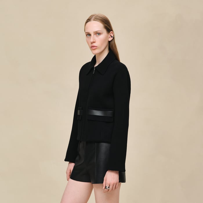 Noir Jacket With Pockets
