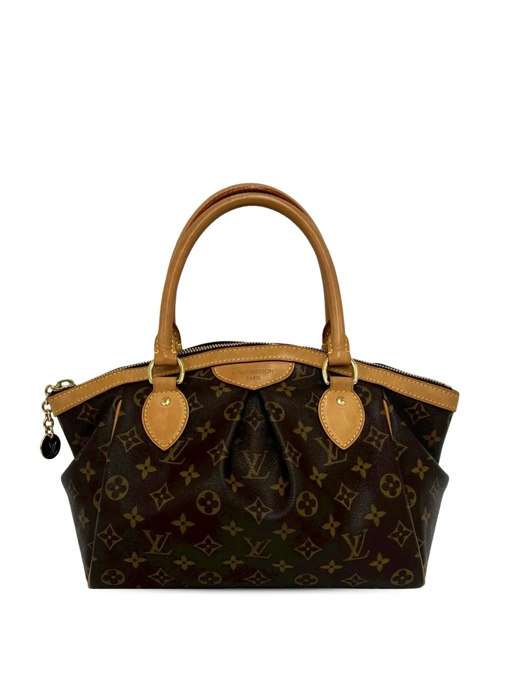2009 LOUIS VUITTON Tivoli PM Monogram leather PVC Brown 19763 handbag