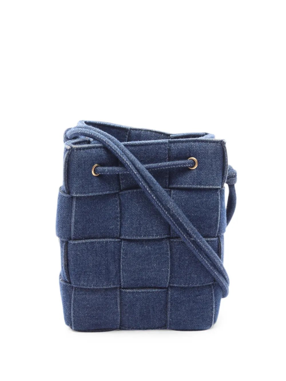 2010s small Cassette denim bucket bag