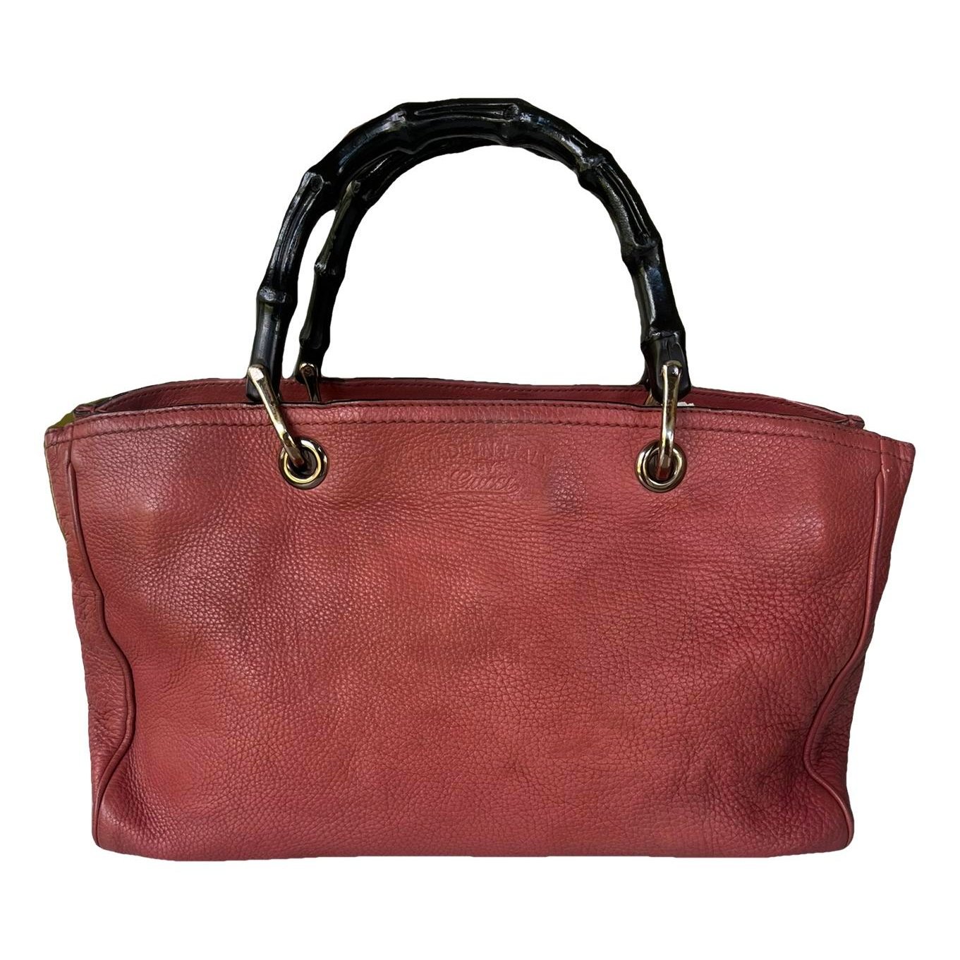 Bamboo leather handbag