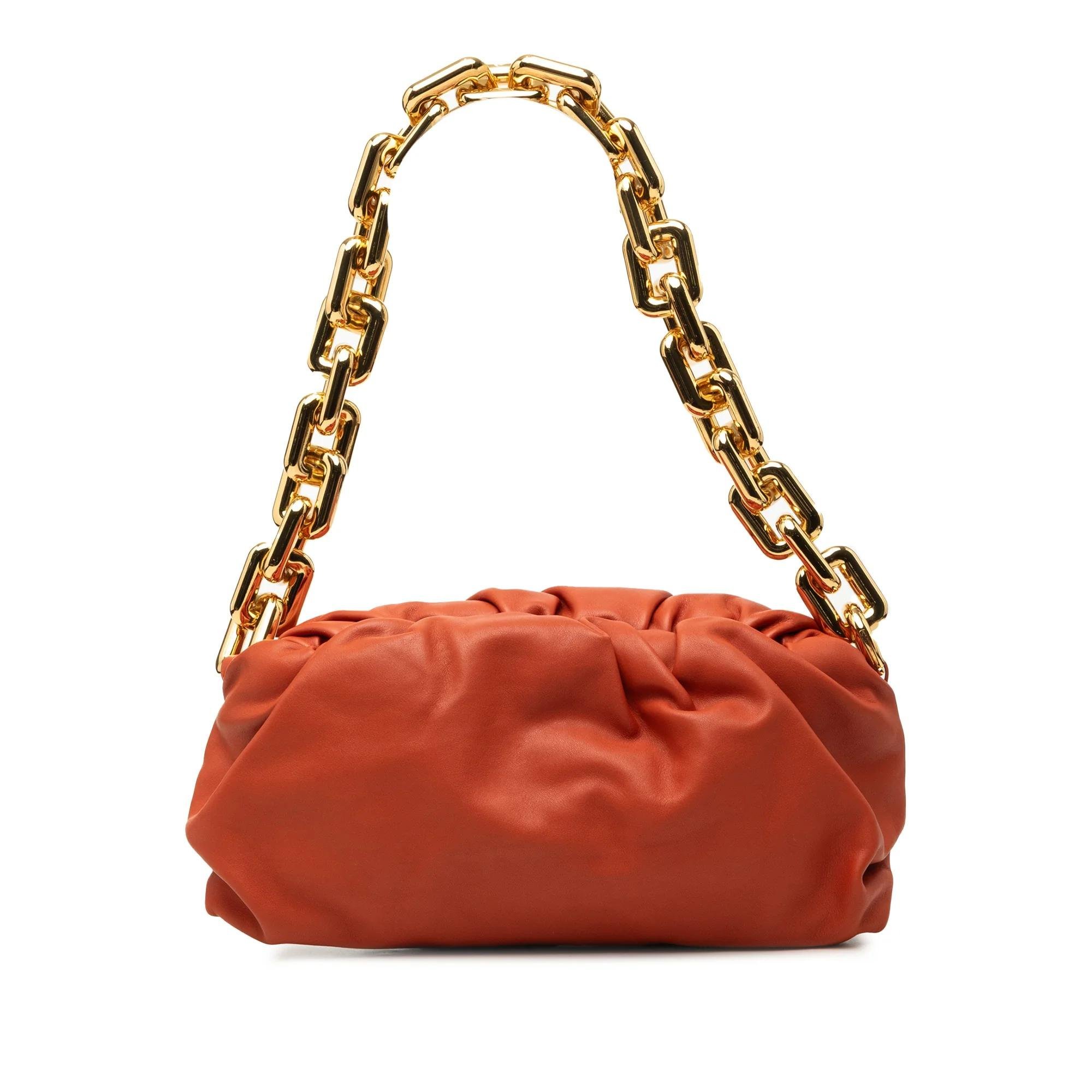 Chain Pouch leather handbag