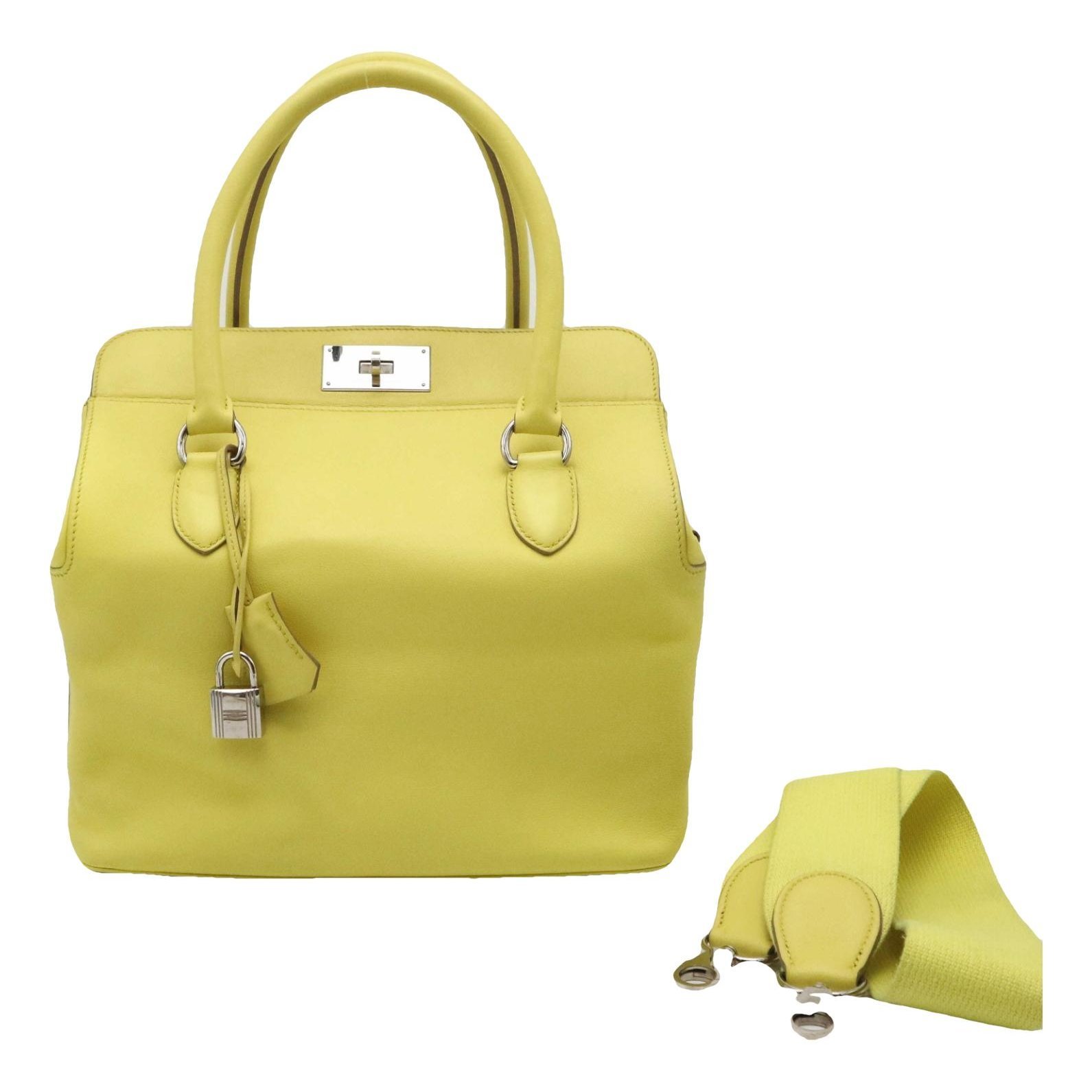 Toolbox leather handbag