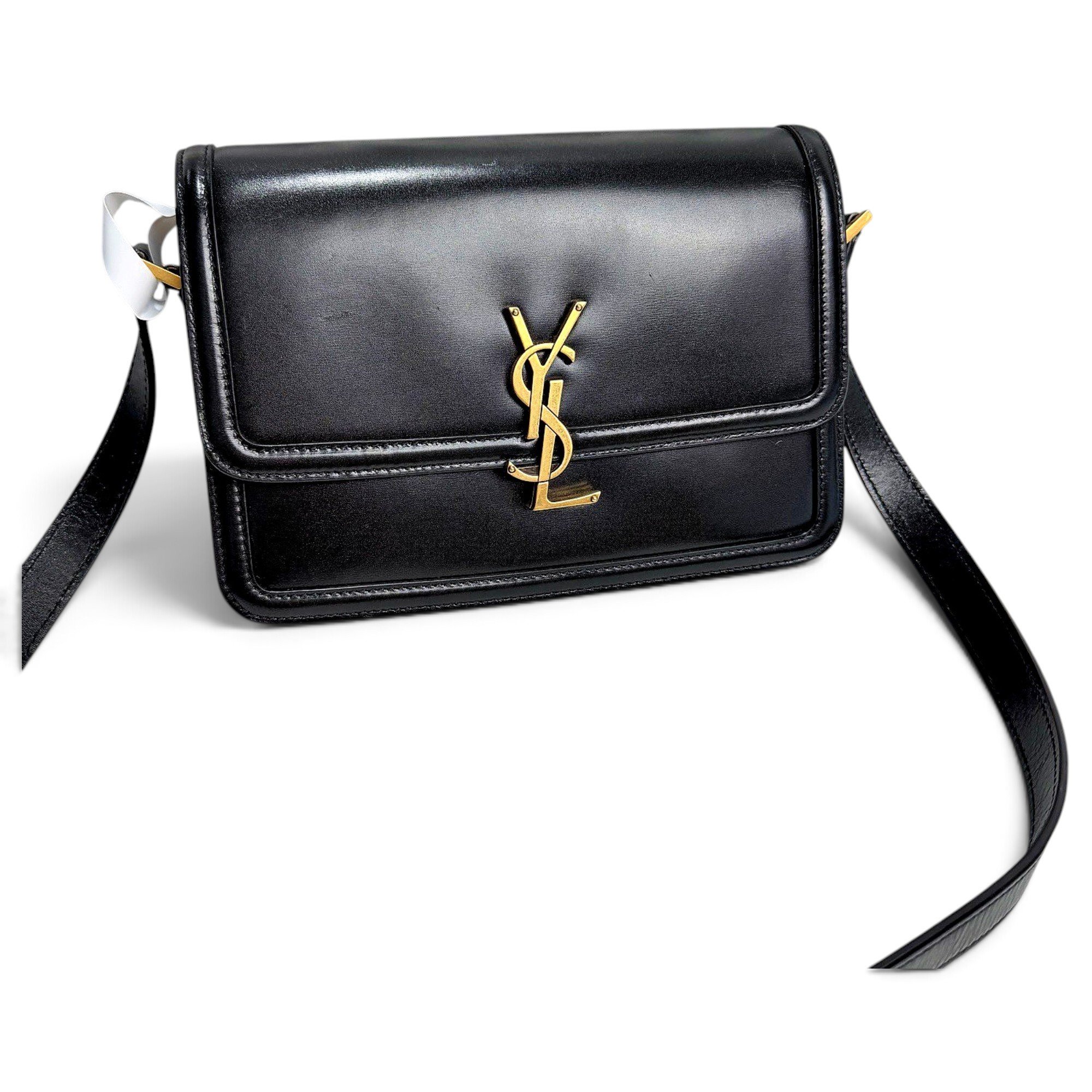 Solférino leather handbag
