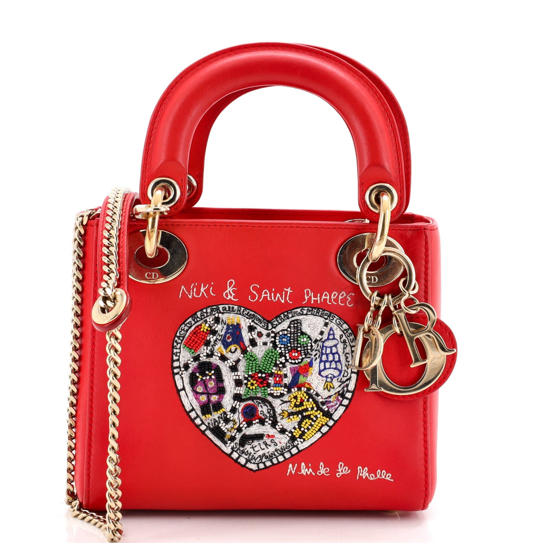 Lady Dior Chain Bag Limited Edition Niki de Saint Phalle Embroidered Leather Mini