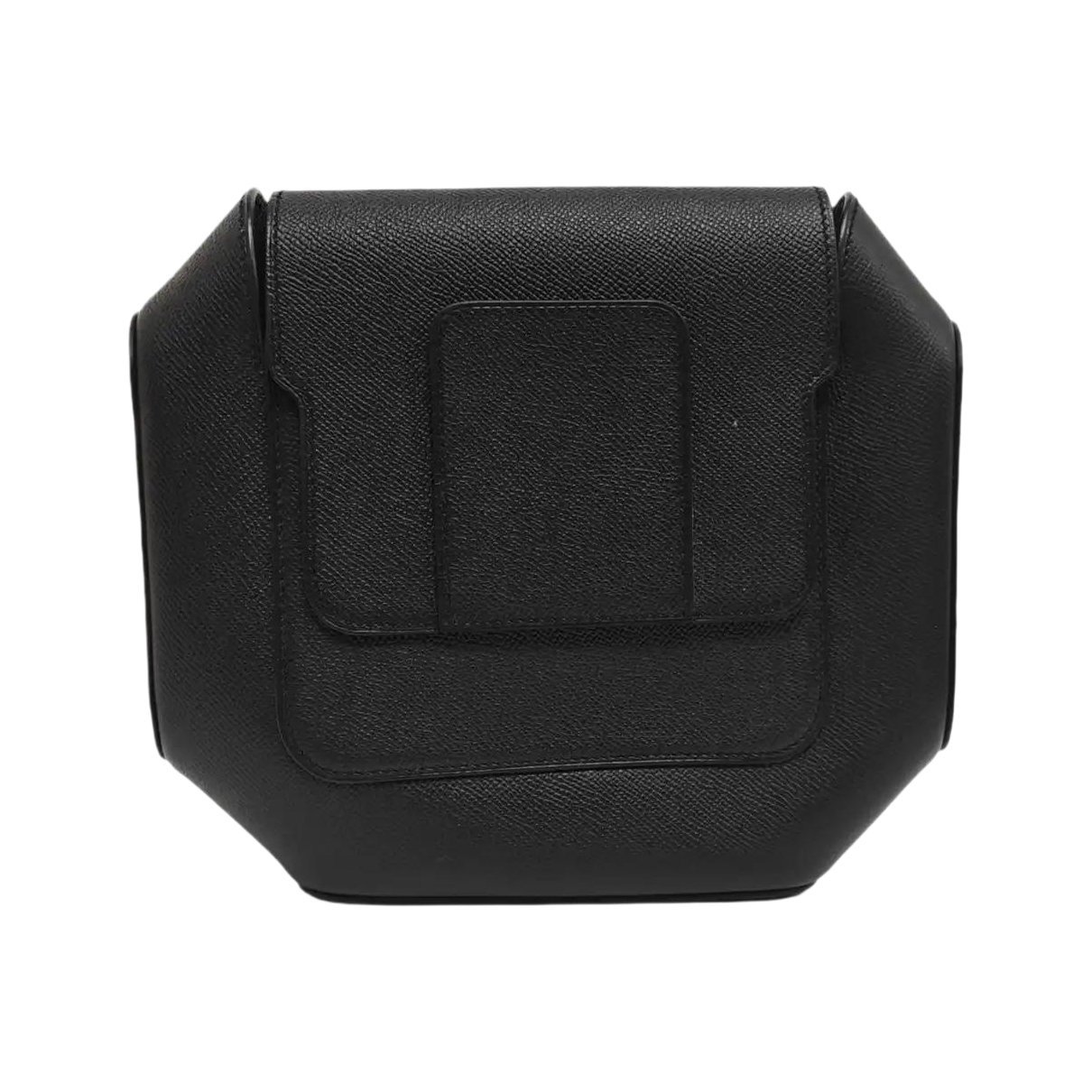 Octogone leather handbag