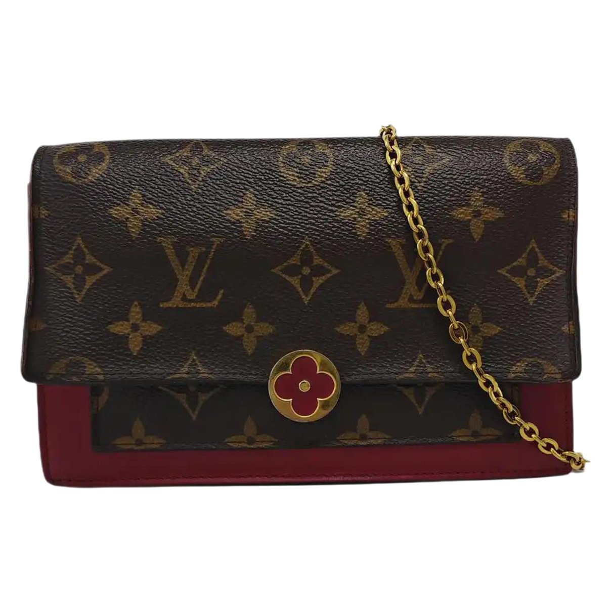 Chaîne Flore leather crossbody bag
