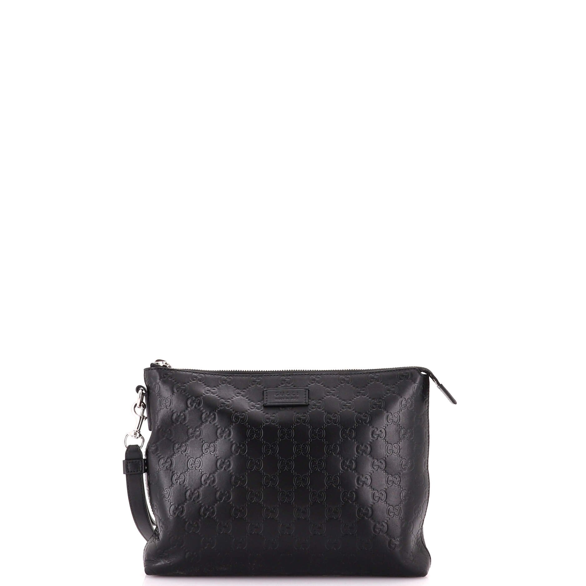 Signature Soft Wristlet Guccissima Leather