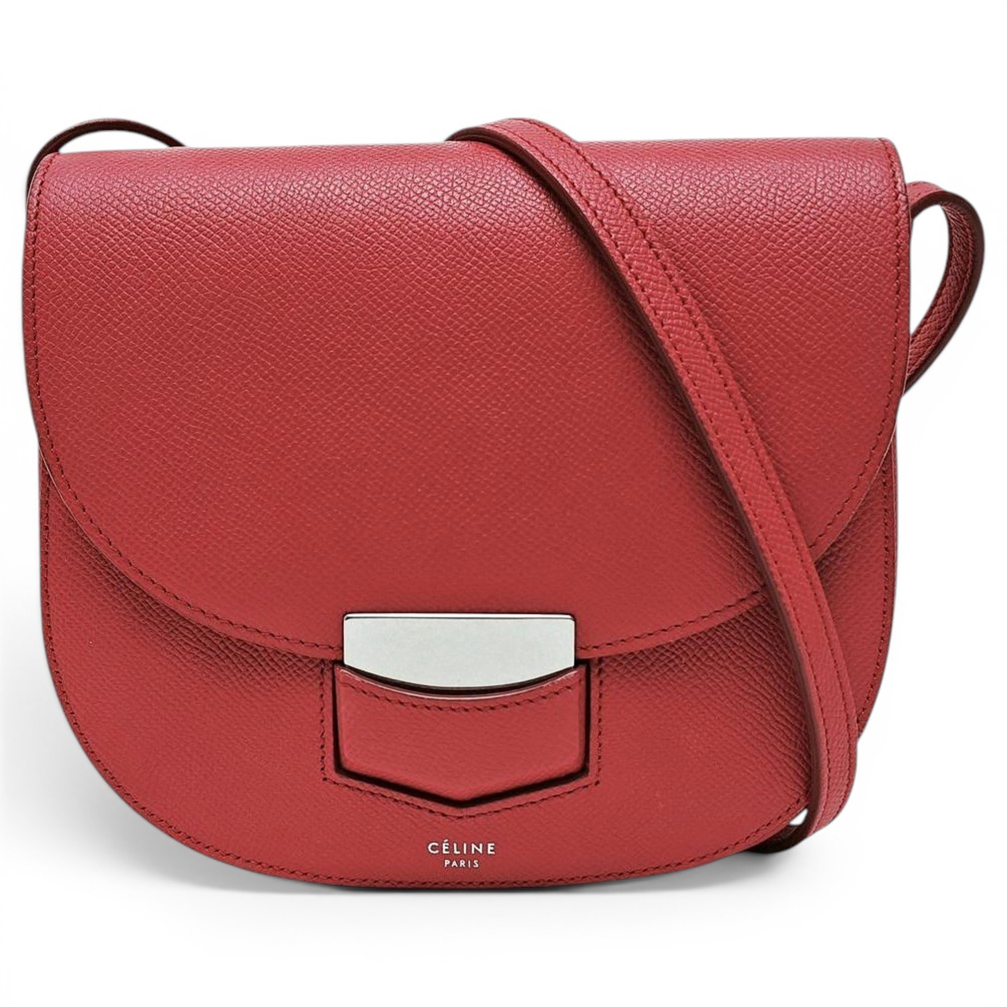 Trotteur leather crossbody bag