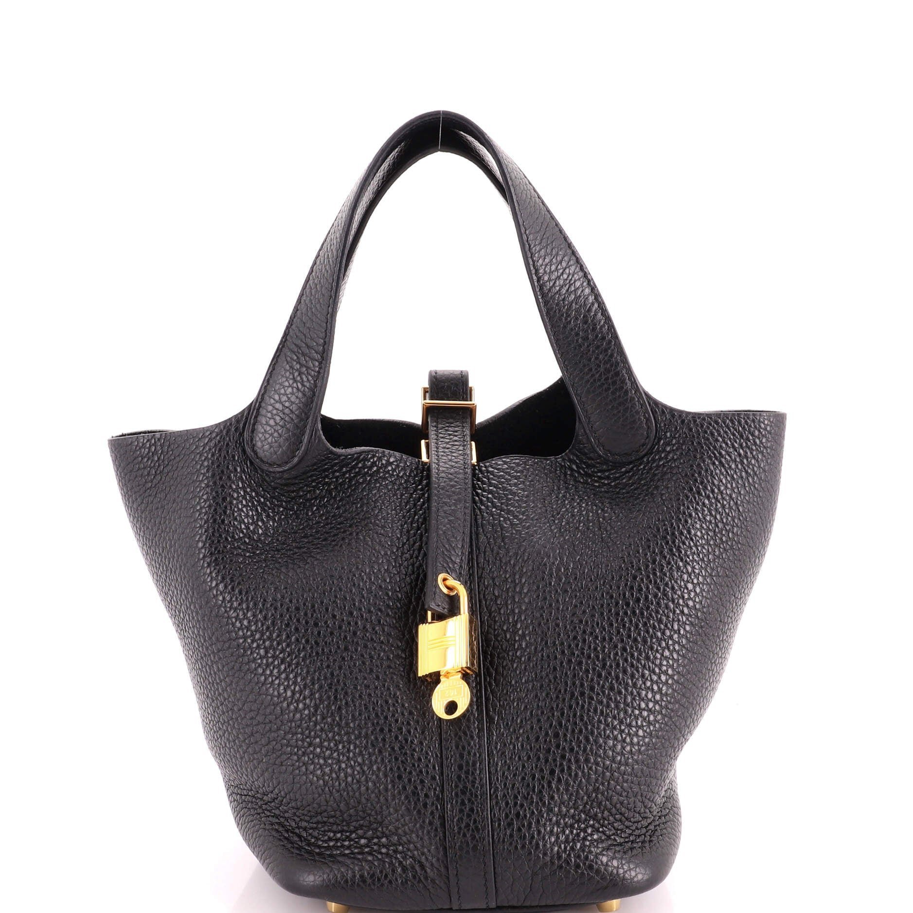 Picotin leather handbag