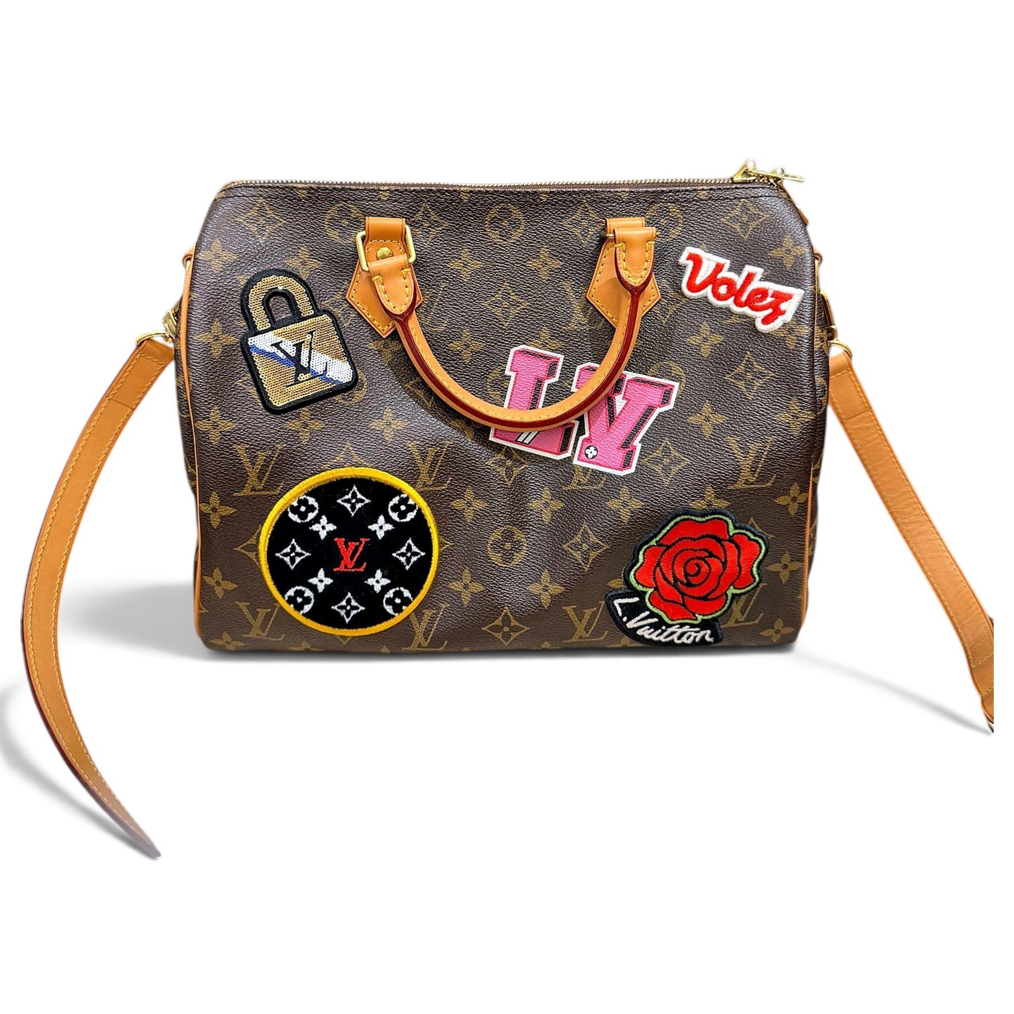 Speedy leather handbag