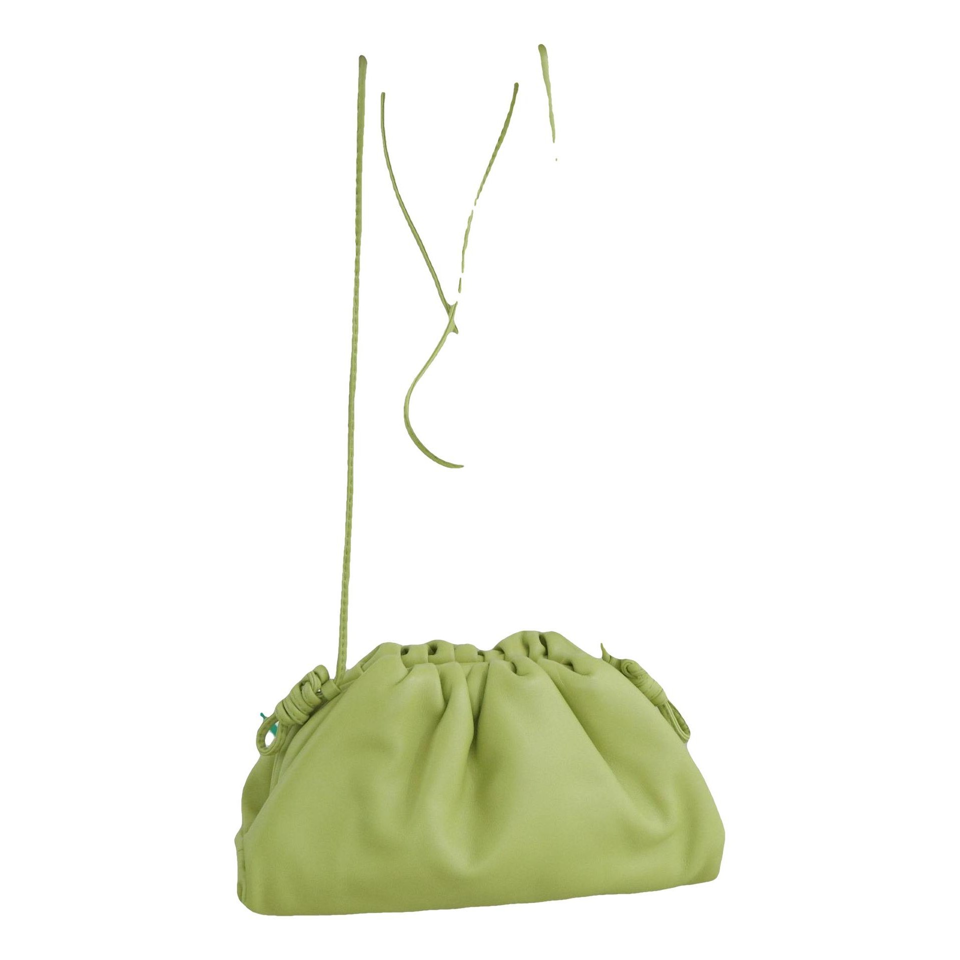 Pouch leather handbag