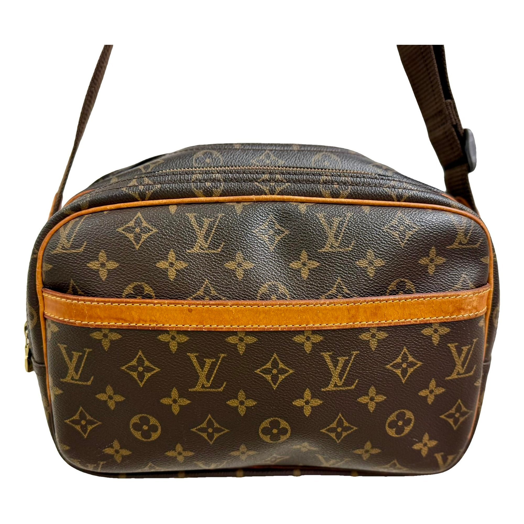 Reporter leather crossbody bag