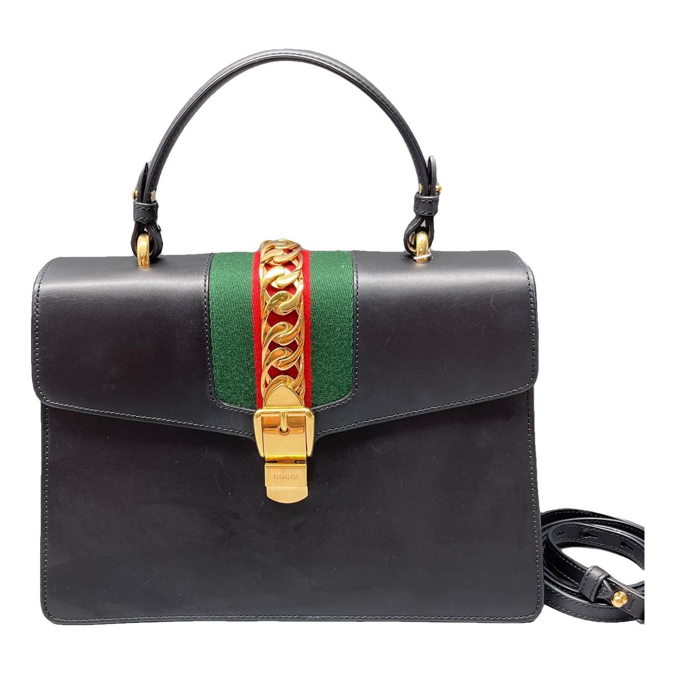 Sylvie Top Handle leather handbag