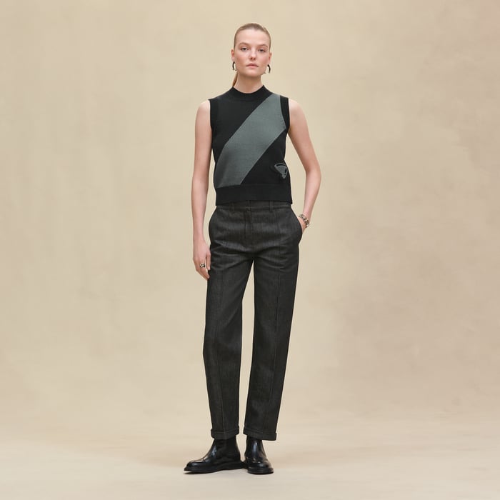 Gris Carbone Straight Leg Pants
