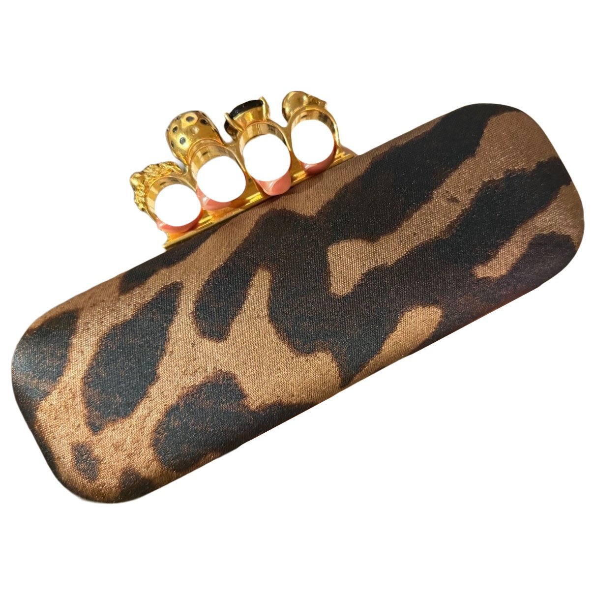 Knuckle cloth clutch bag