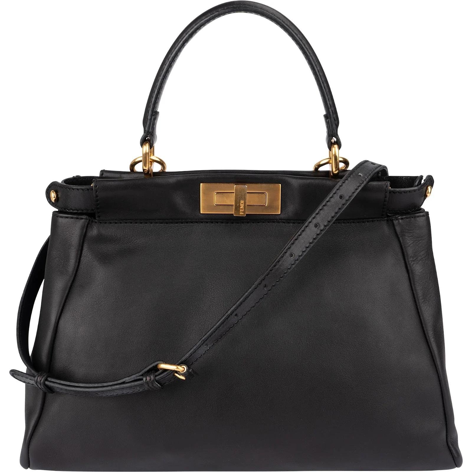Peekaboo leather crossbody bag