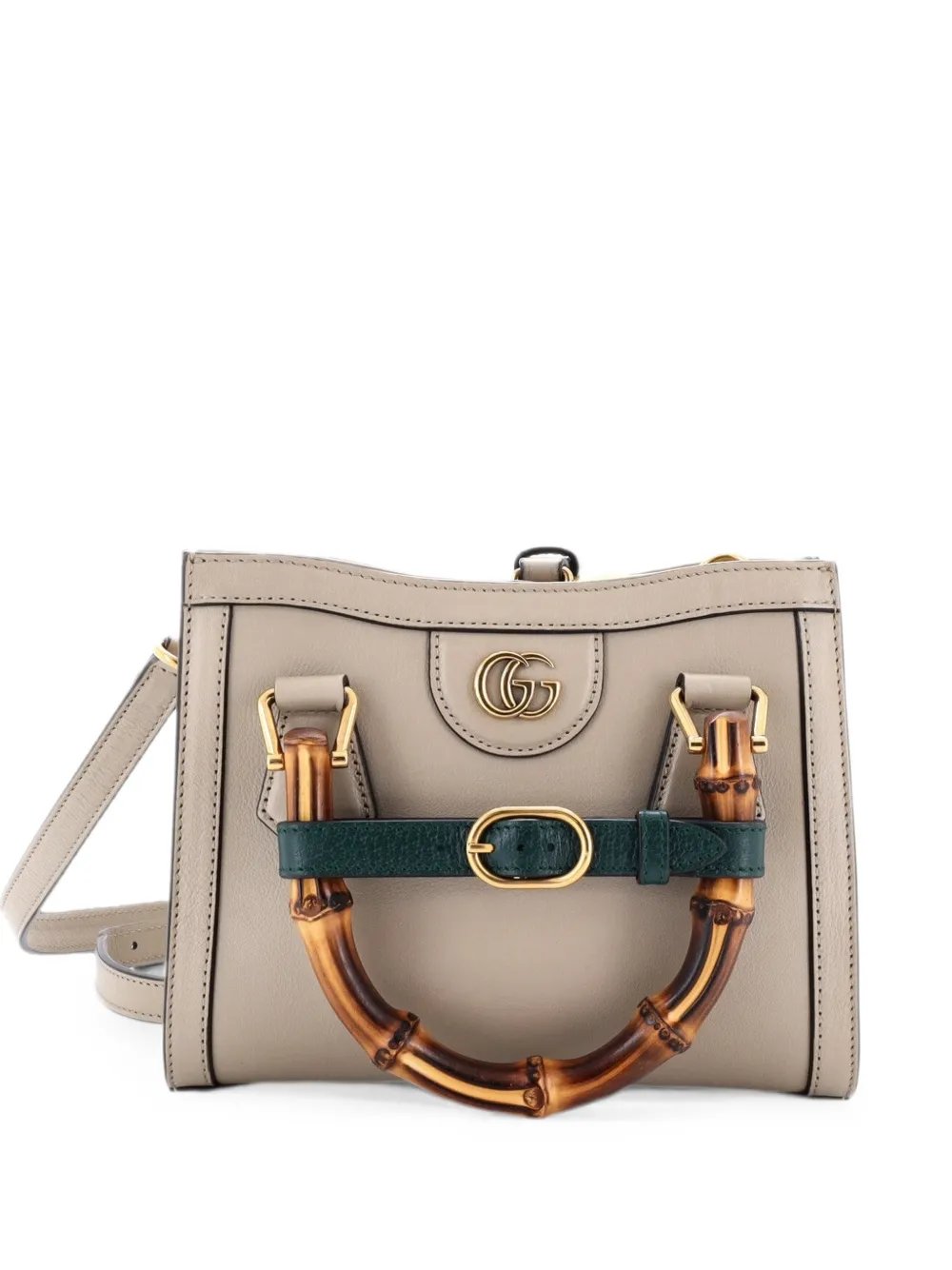 Diana NM Bamboo Handle Tote Leather Mini crossbody bag