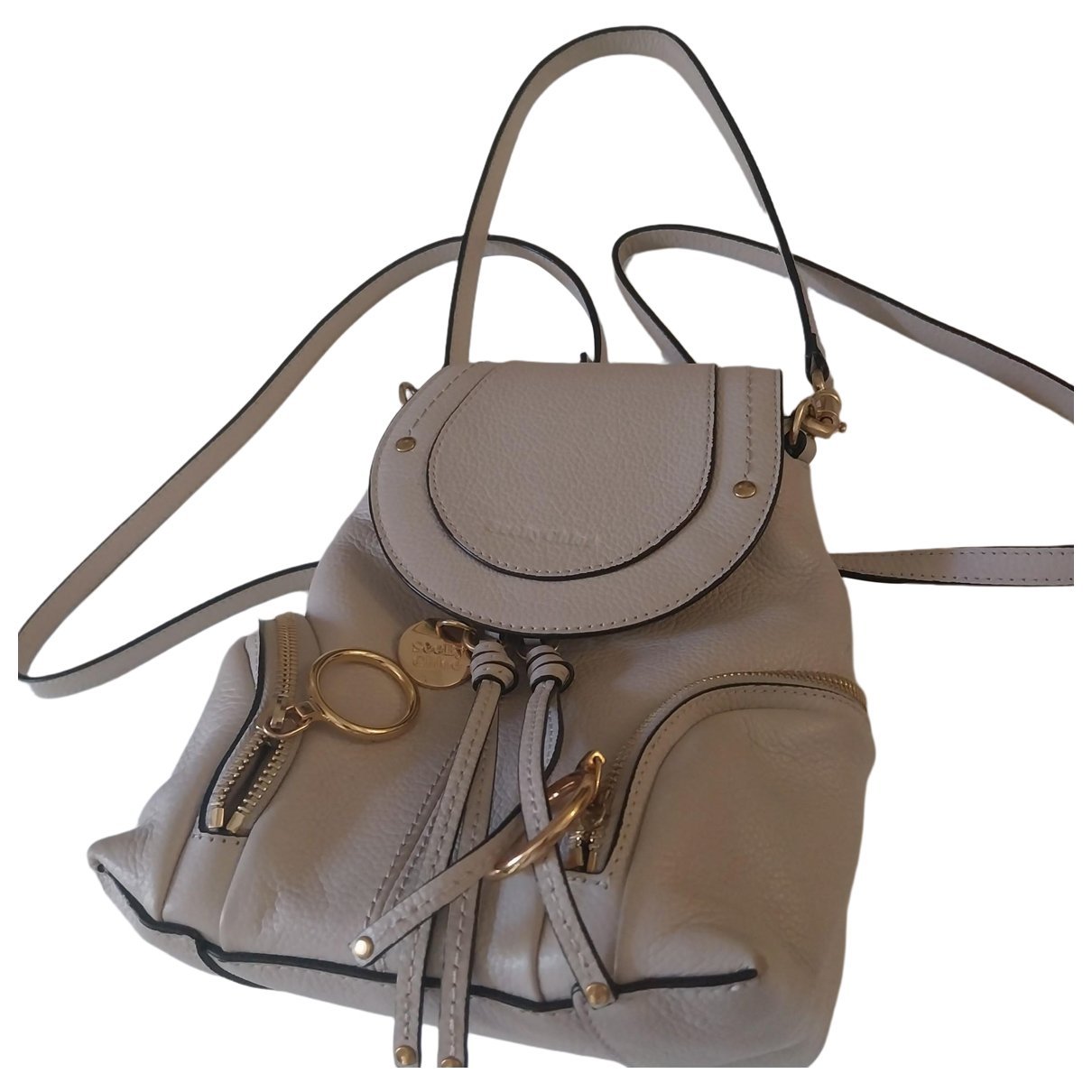 Leather backpack