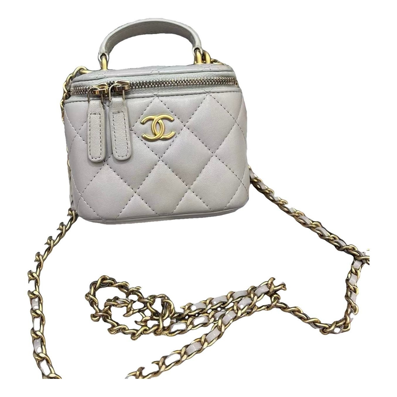 Trendy CC Vanity leather handbag