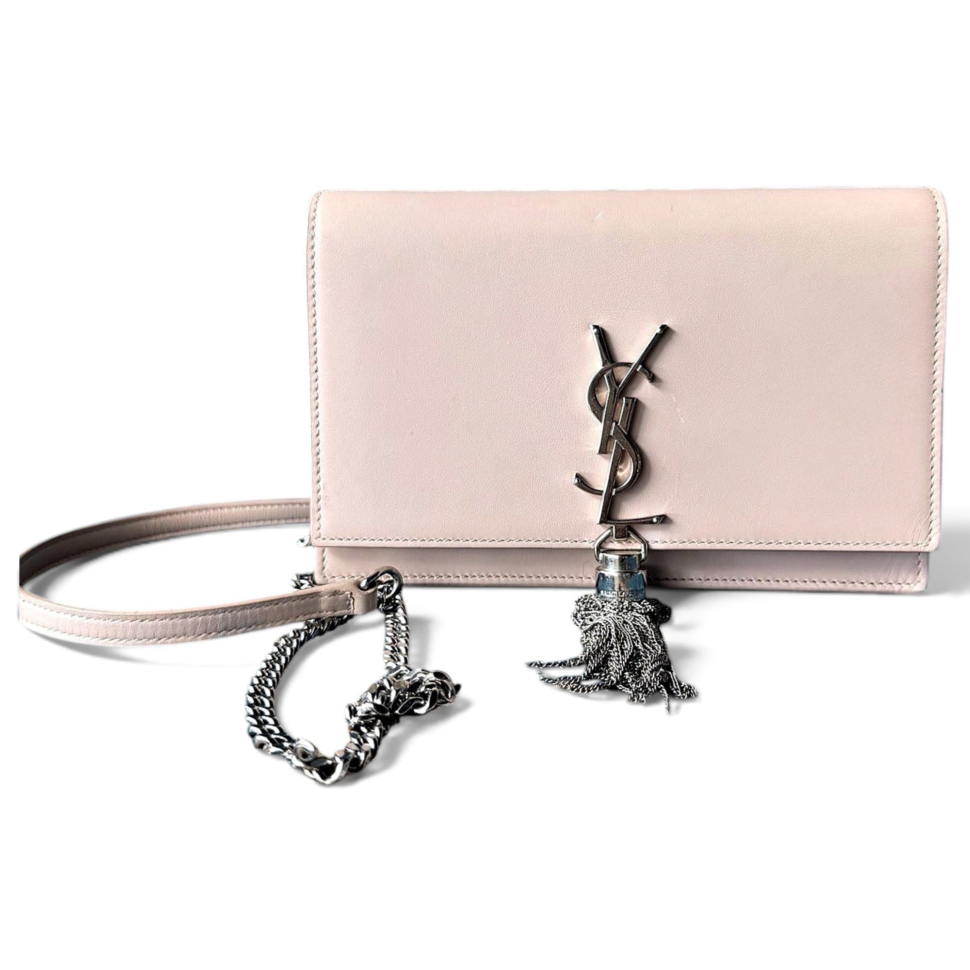 Pompom Kate leather handbag