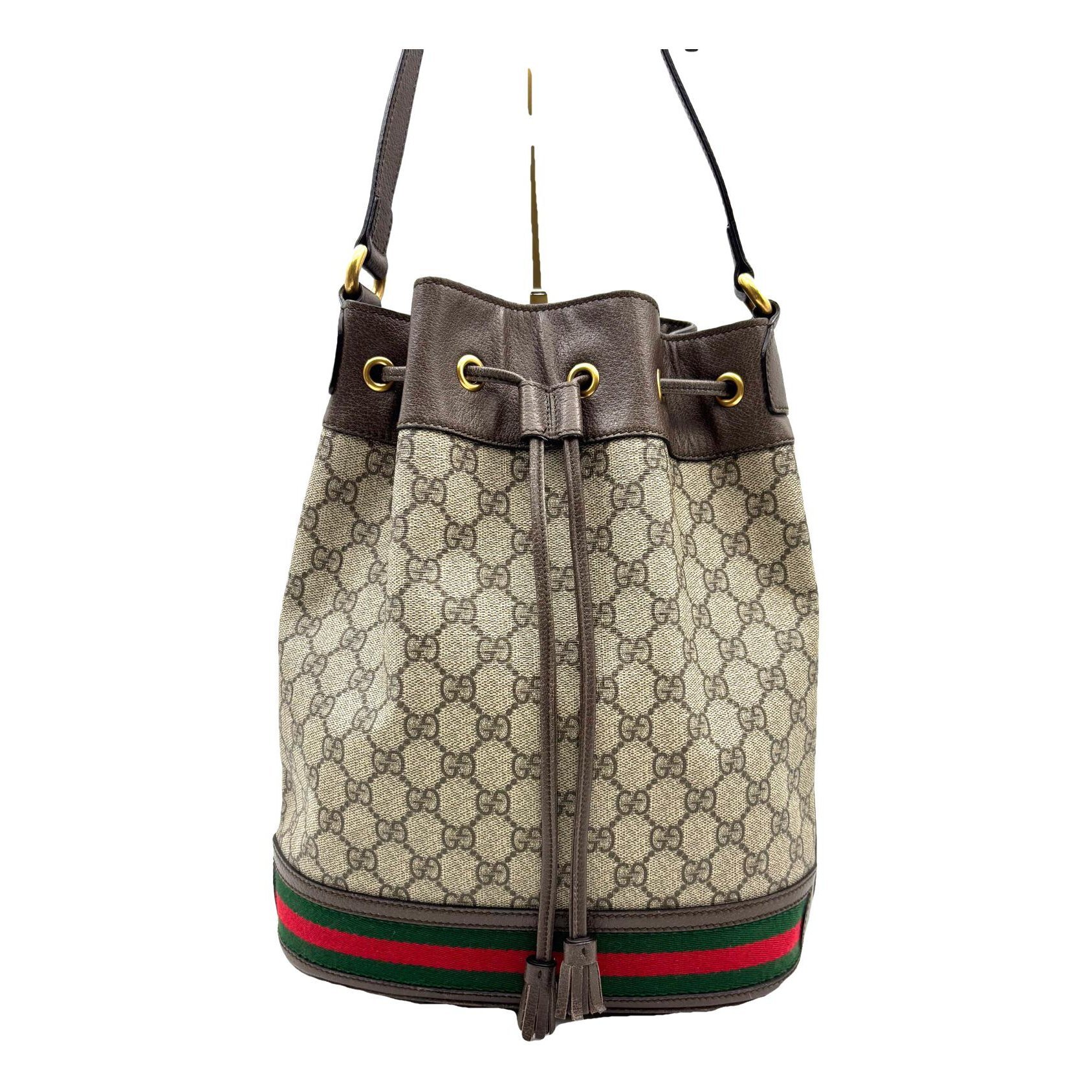Ophidia Bucket leather crossbody bag