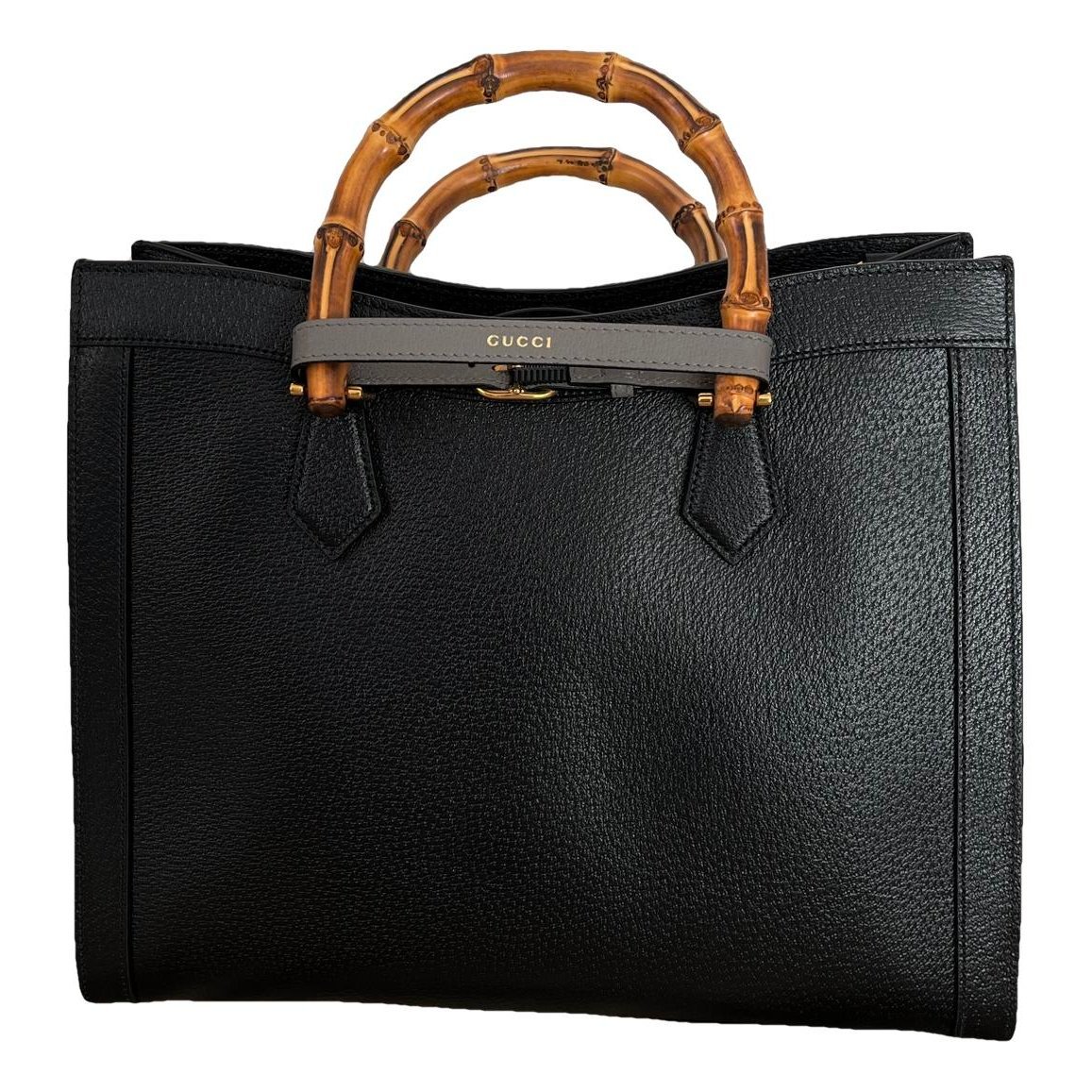 Diana Bamboo leather handbag