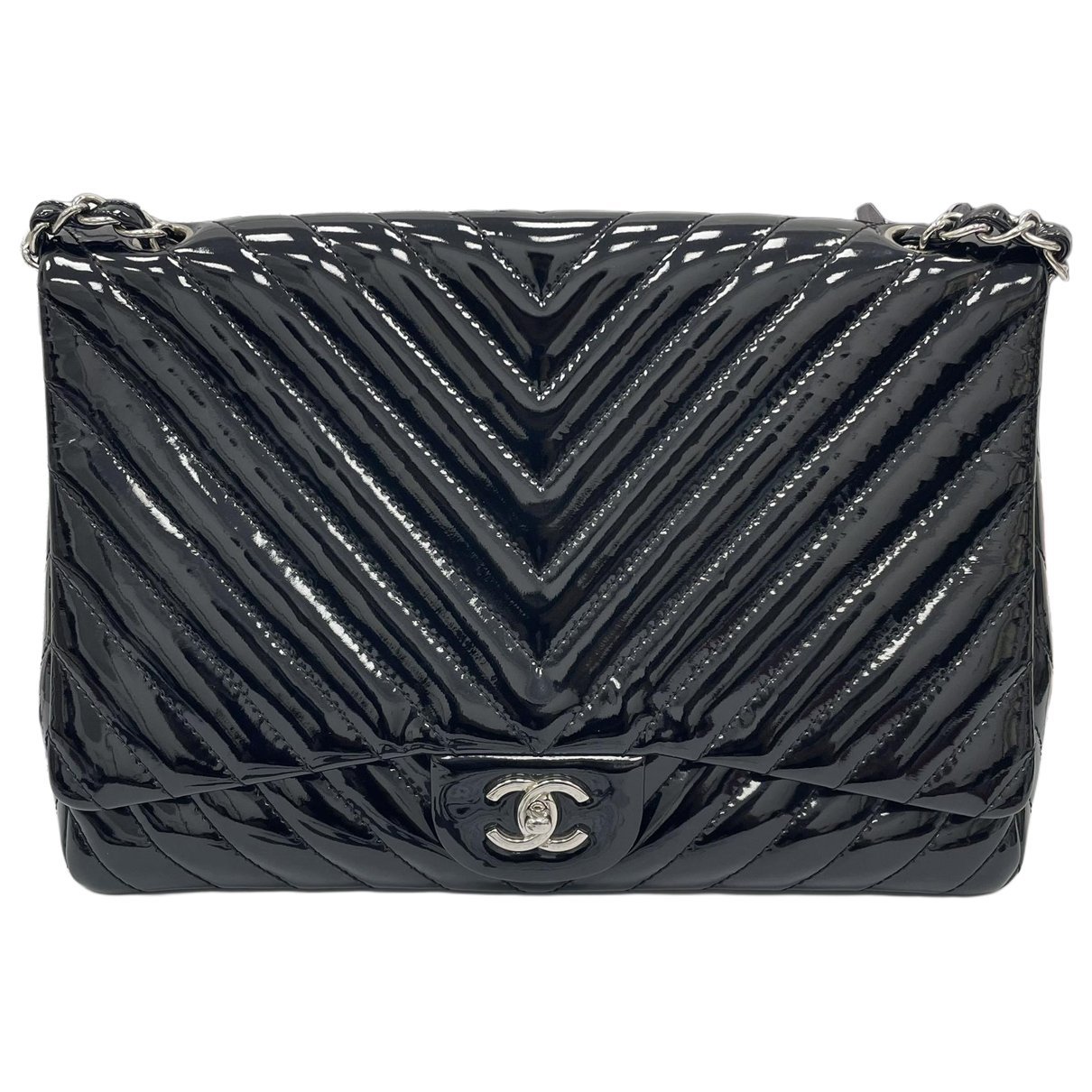 Timeless/Classique patent leather handbag