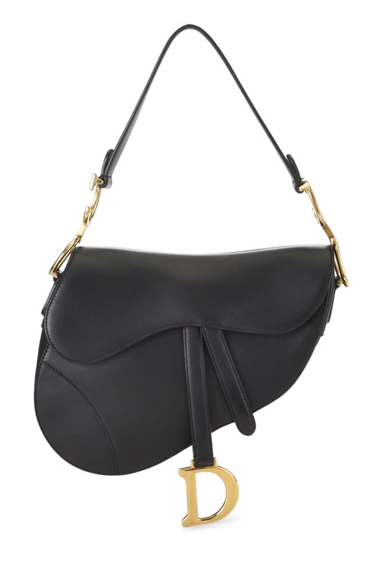 Black Calfskin Saddle Bag NM