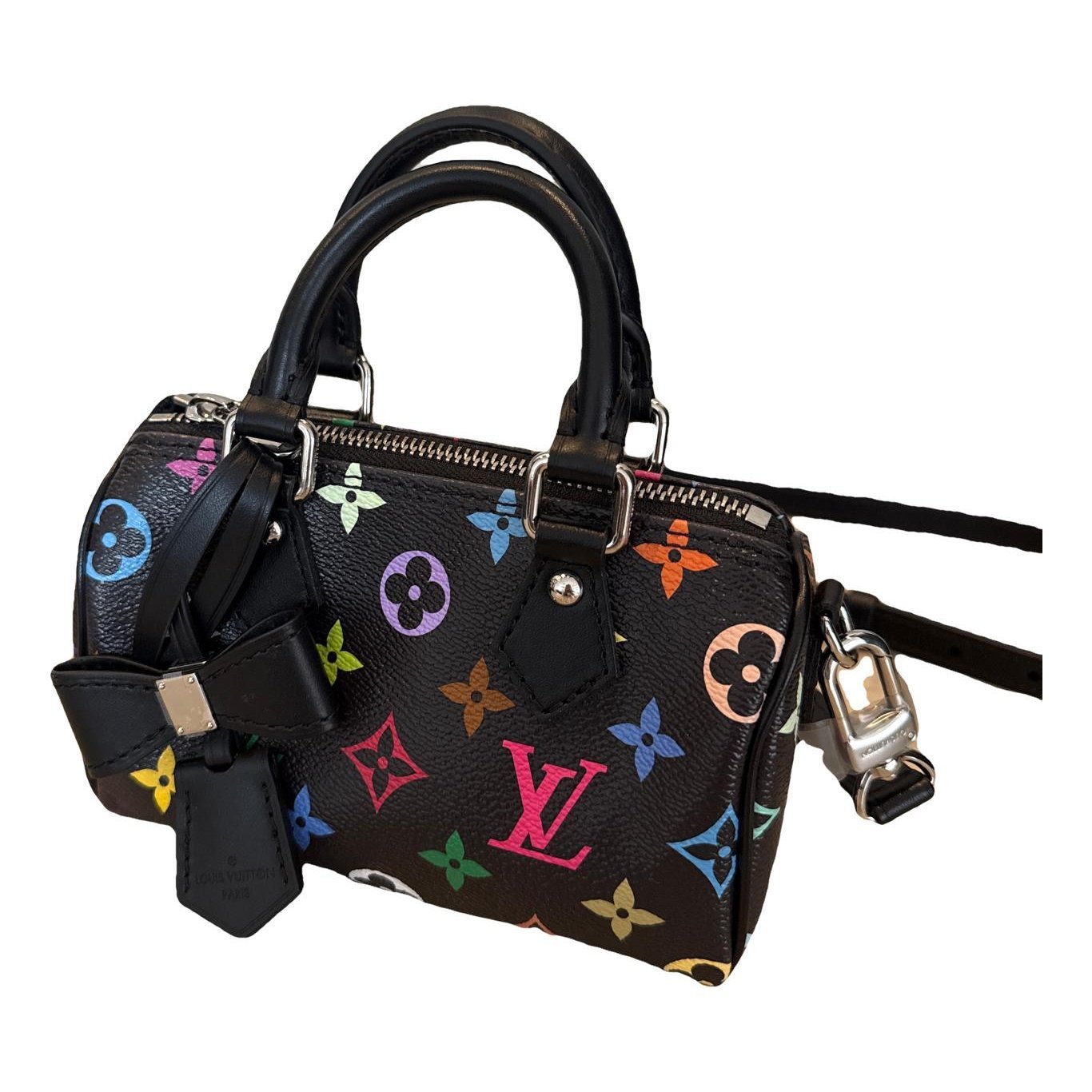 Nano Speedy / Mini HL leather crossbody bag