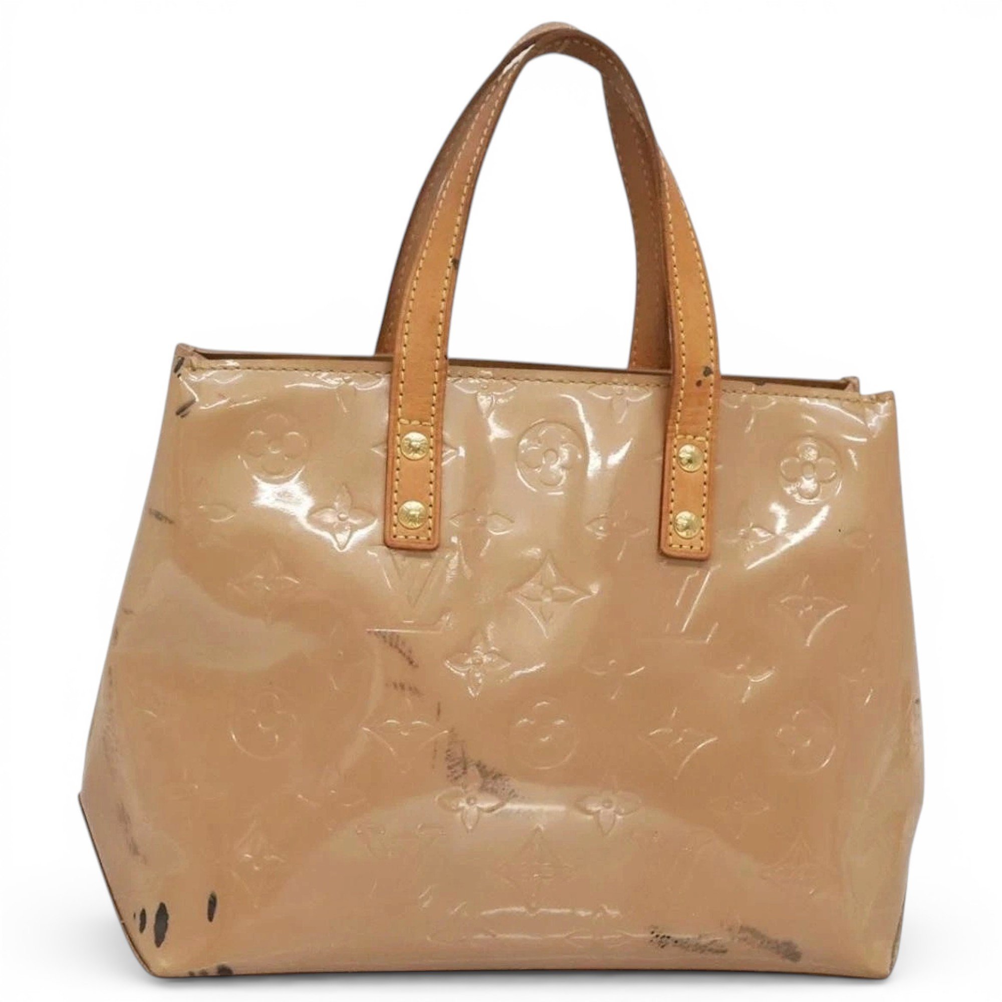 Patent leather handbag