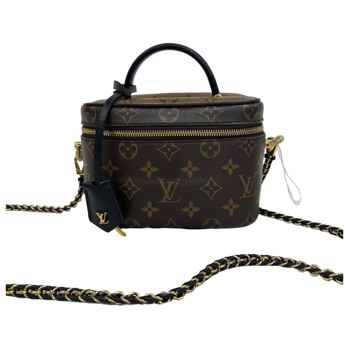 Vanity leather handbag