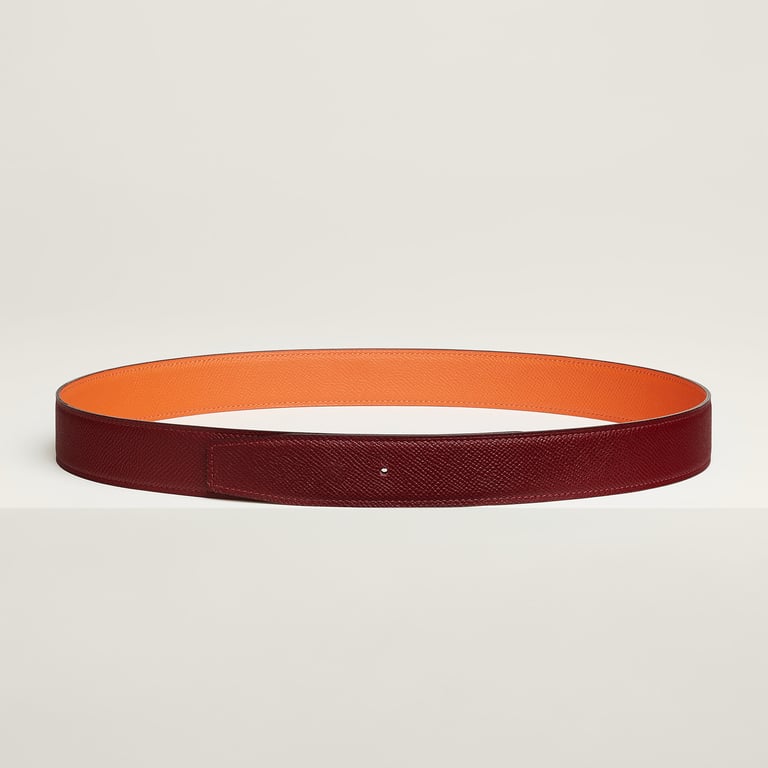Reversible leather strap 32 mm