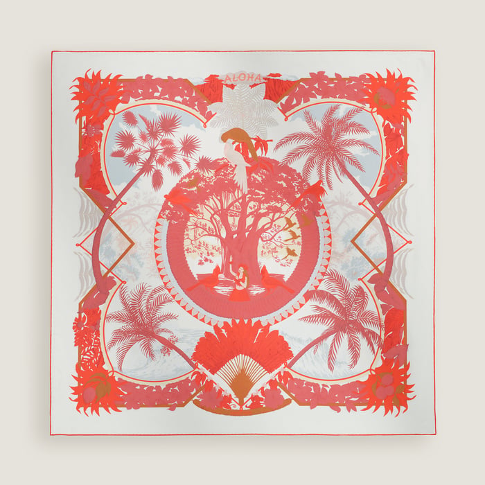 Aloha Double Face Scarf 90