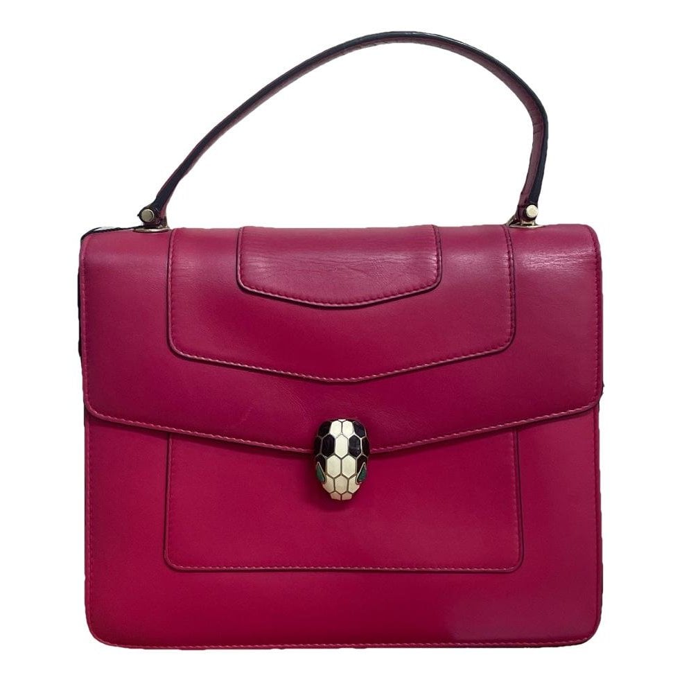 Serpenti leather handbag