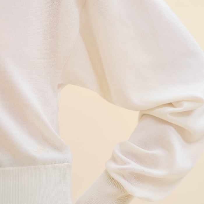 Blanc Cassé Cashmere Long-sleeve Sweater