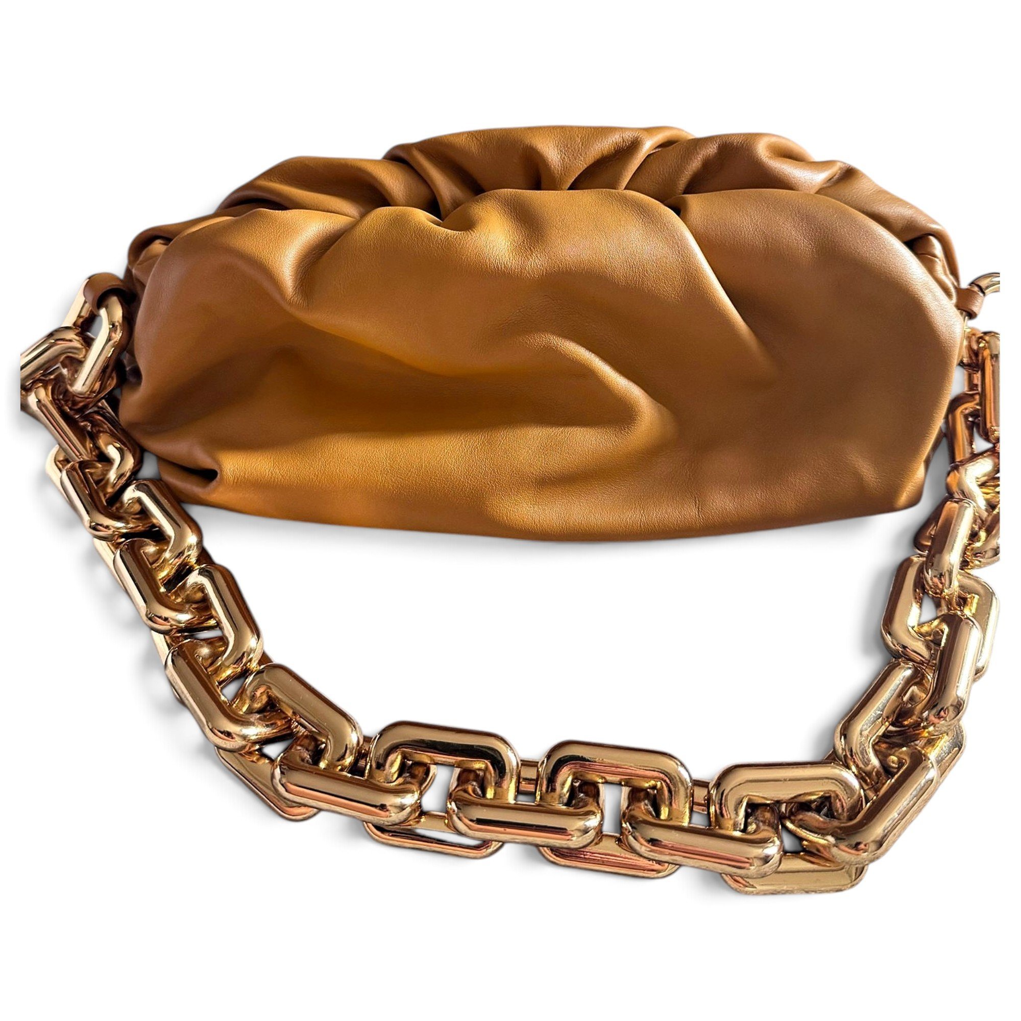 Chain Pouch leather handbag