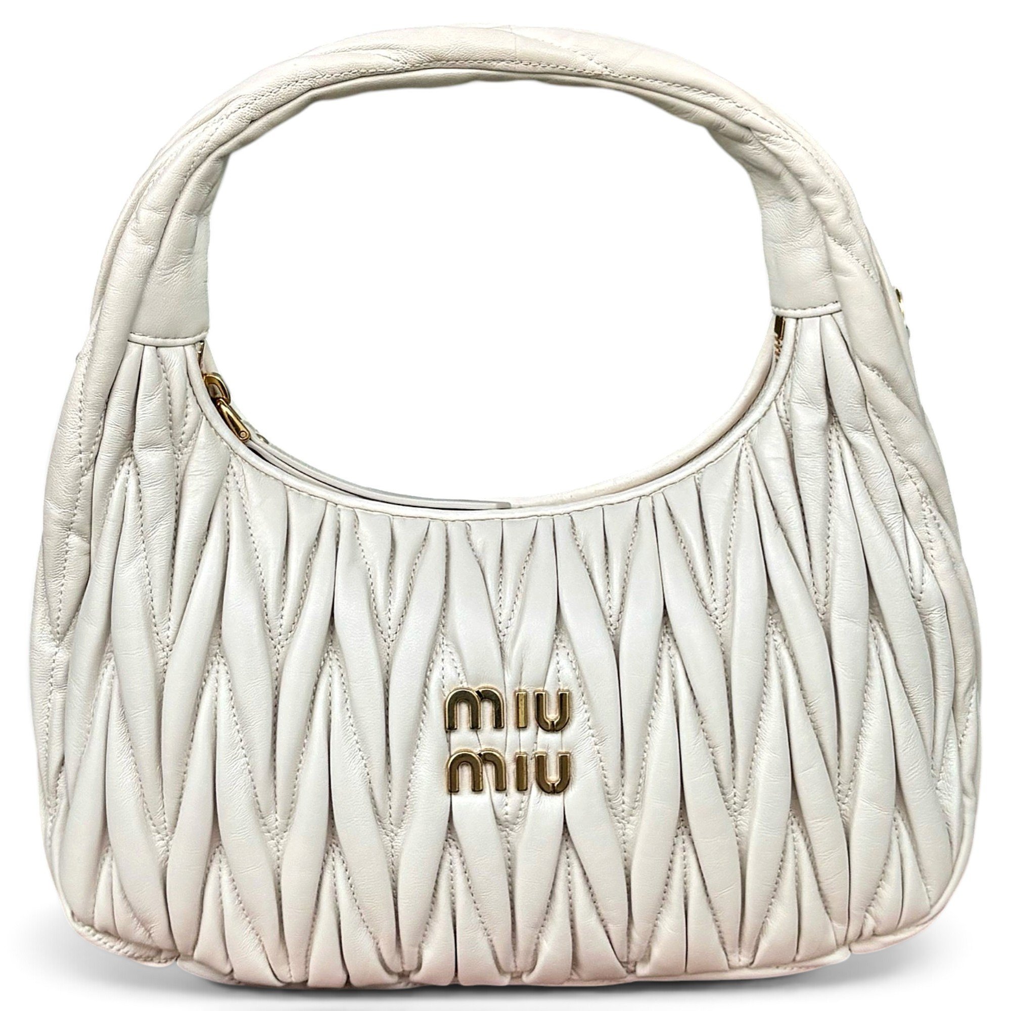 Miu Wander leather handbag