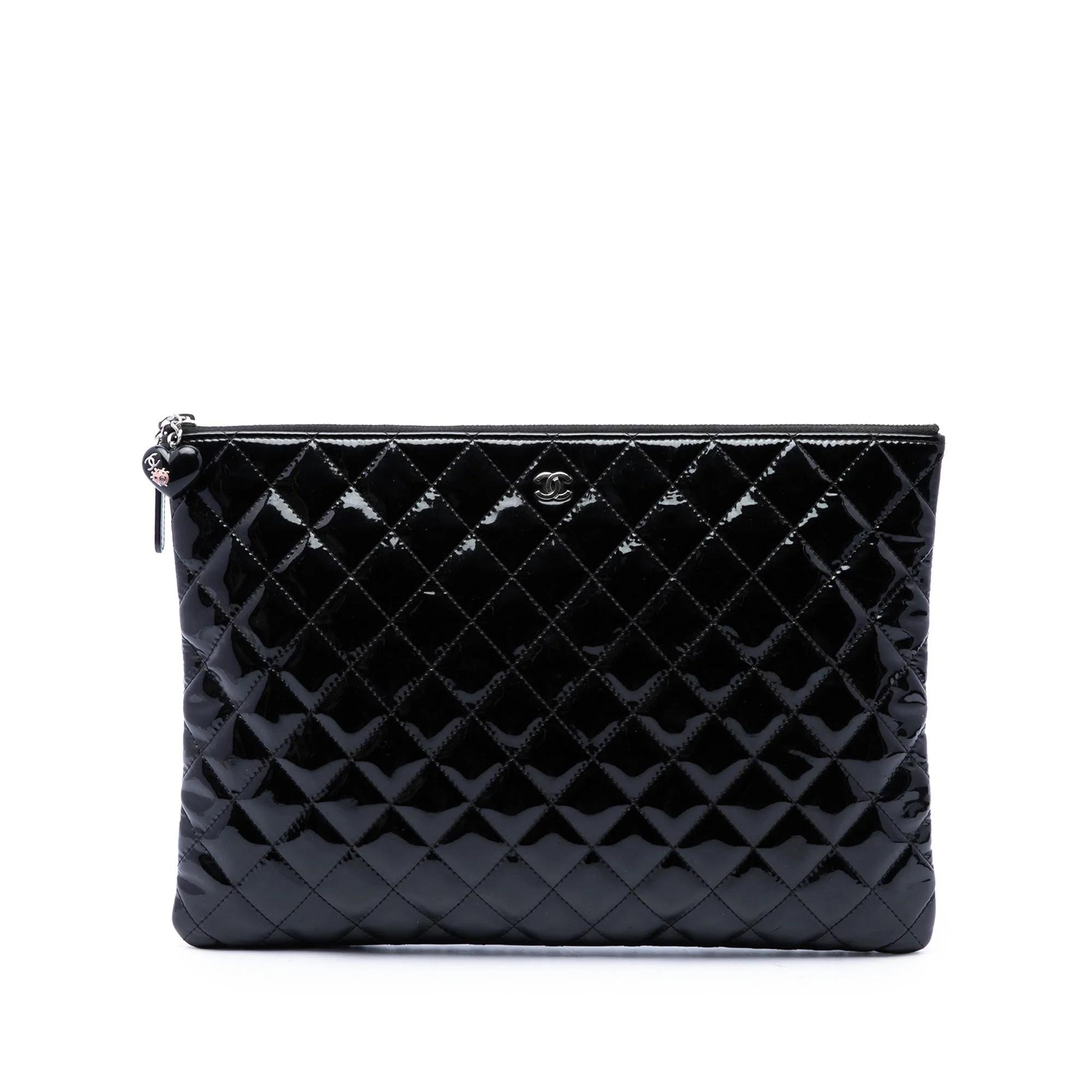 Patent leather handbag