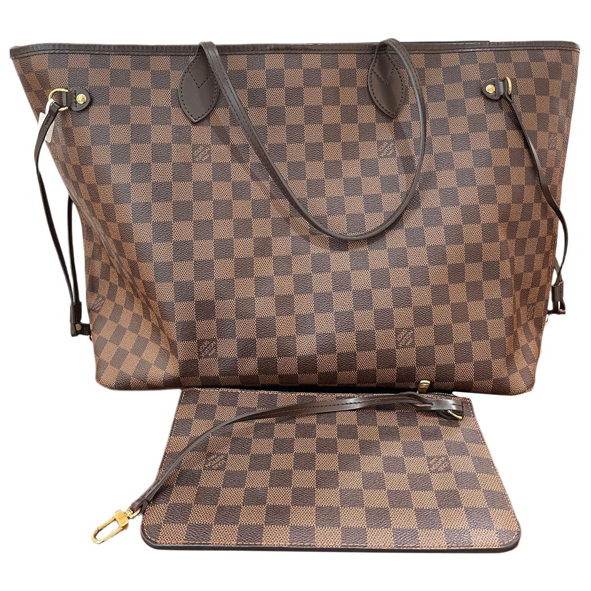 Louis Vuitton Neverfull leather handbag