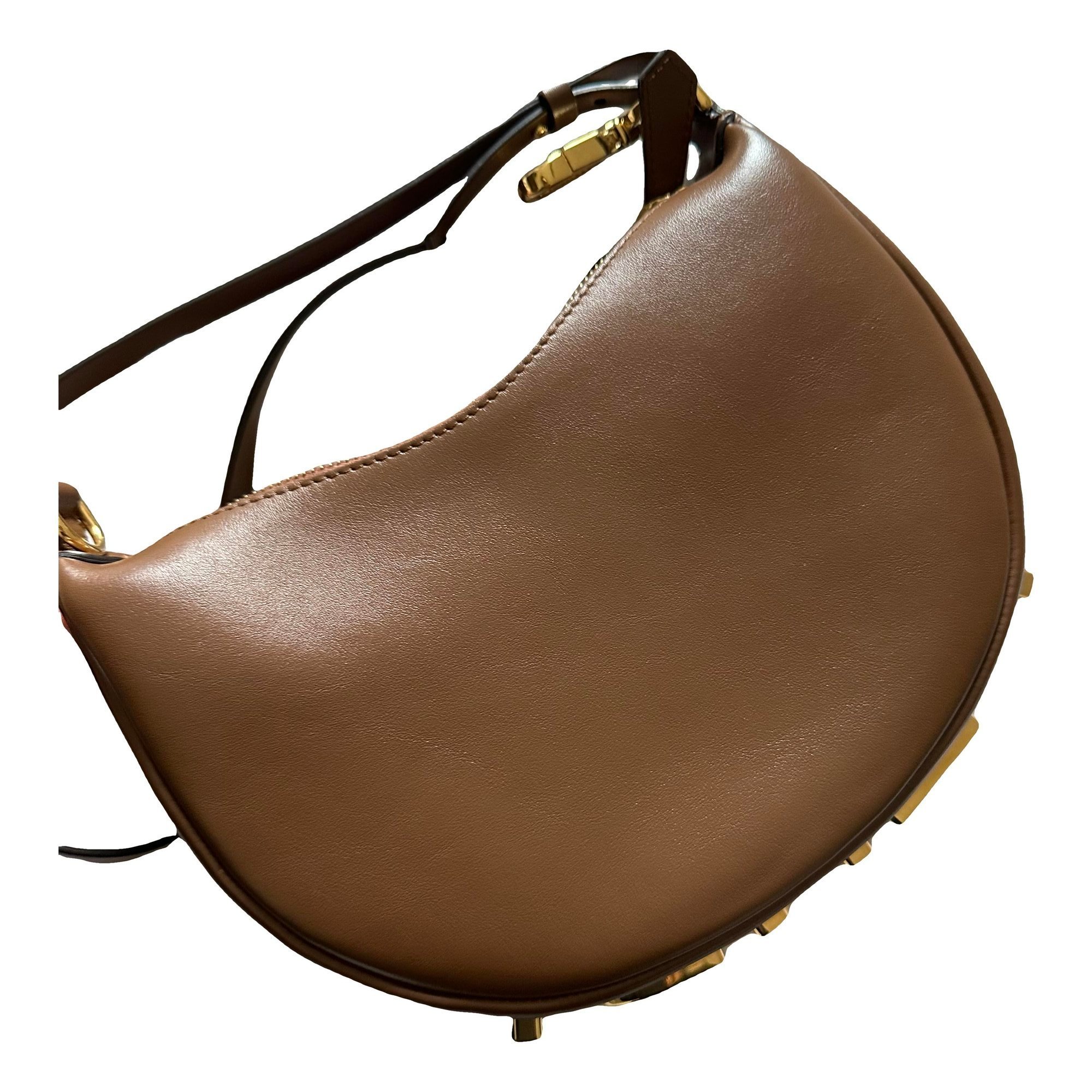 Fendigraphy leather crossbody bag