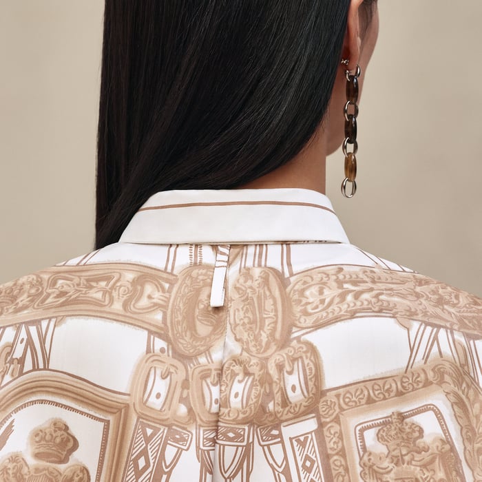 Blanc Nacre "Brides De Gala Gold" Classic Shirt