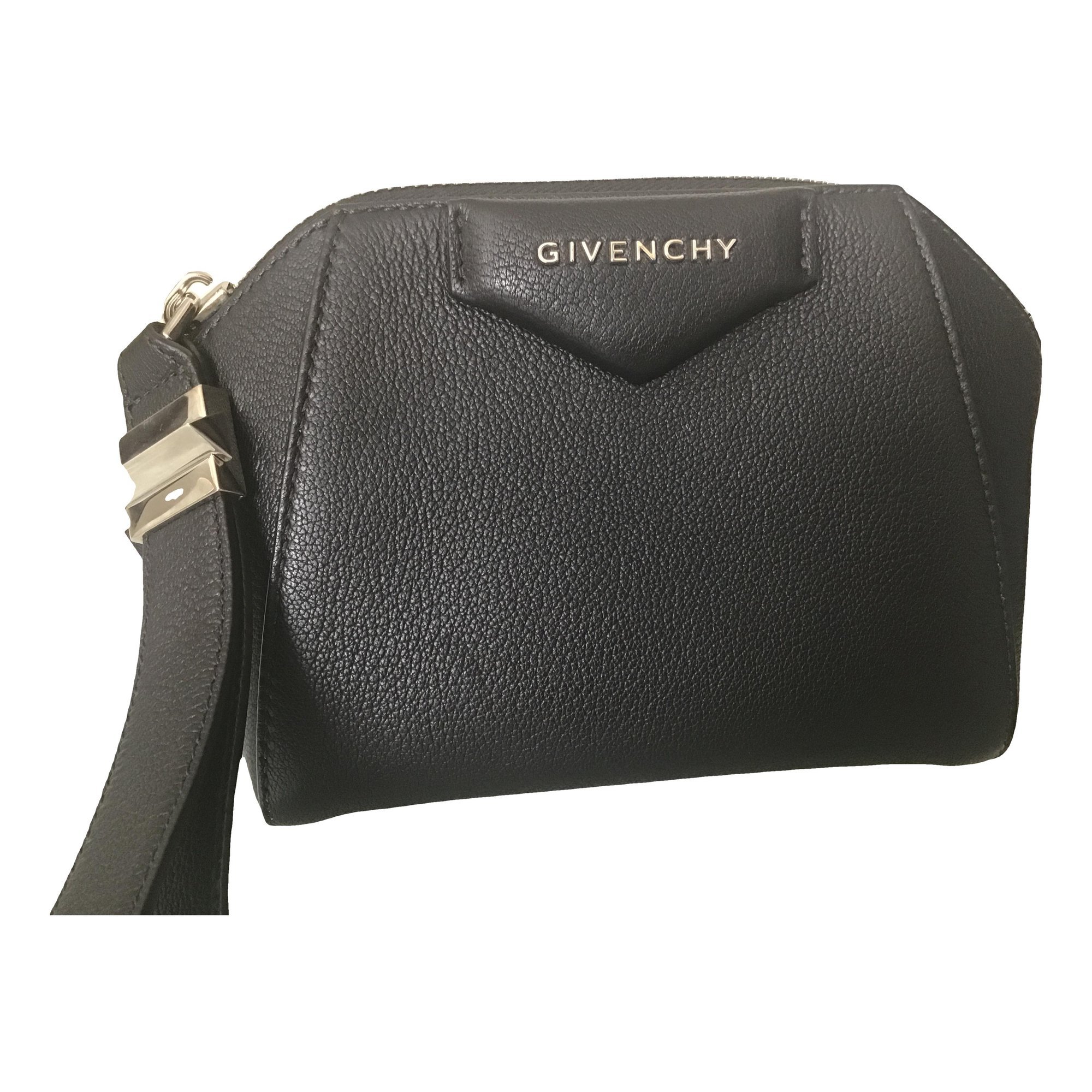Antigona leather clutch bag