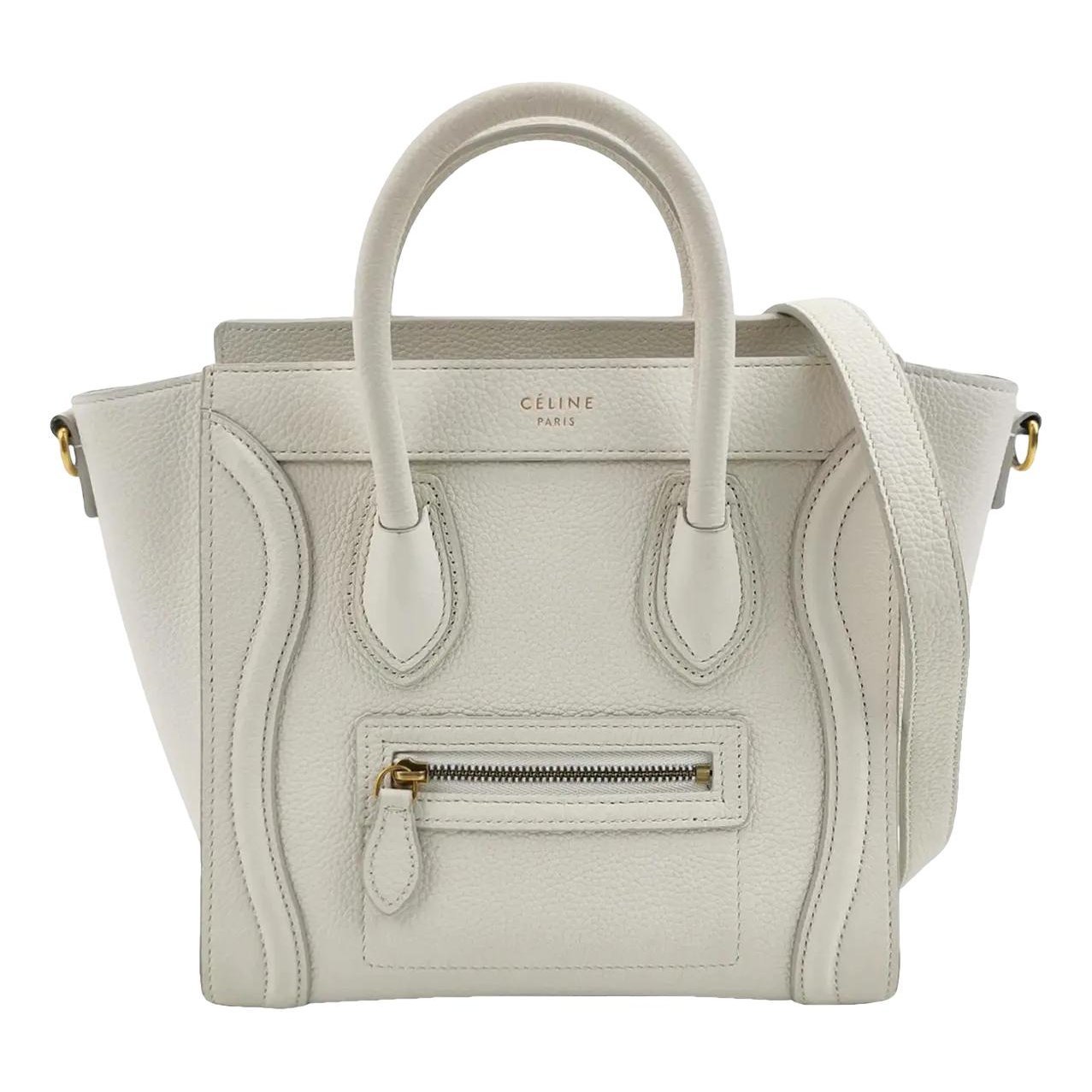Nano Luggage leather crossbody bag