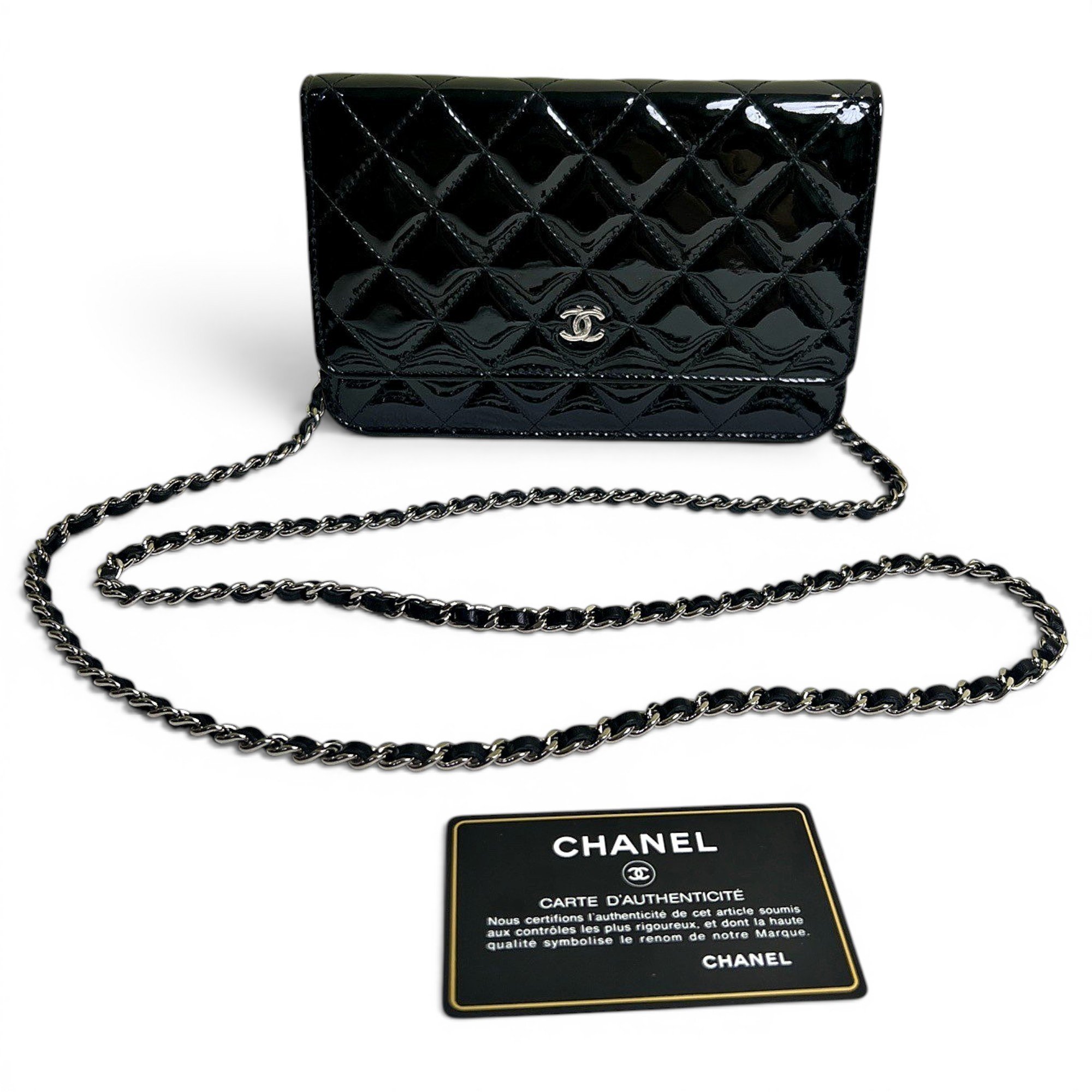 Wallet On Chain Timeless/Classique leather handbag